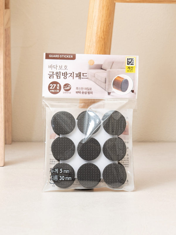 바닥 긁힘 방지 패드 중형 27개입