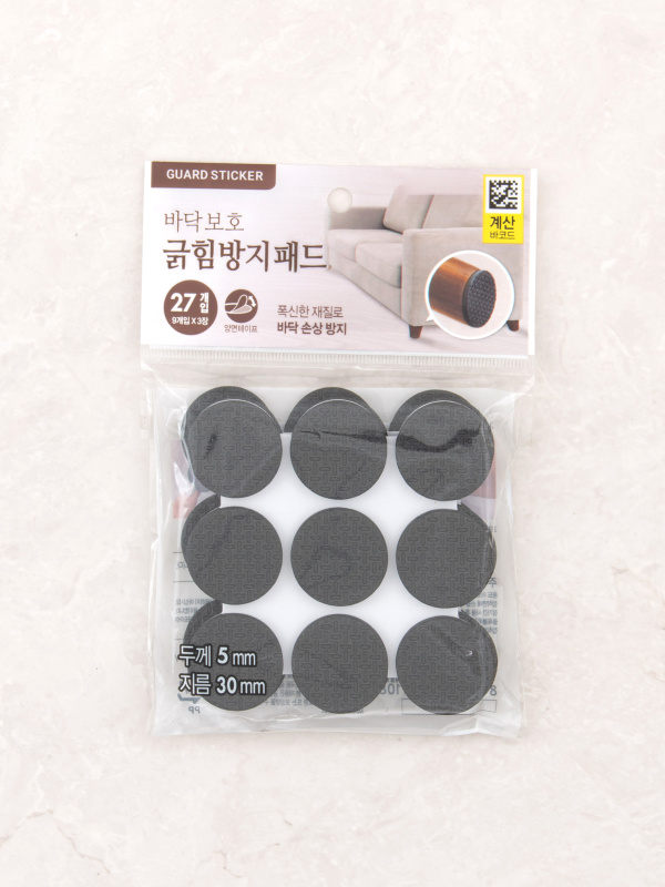 바닥 긁힘 방지 패드 중형 27개입