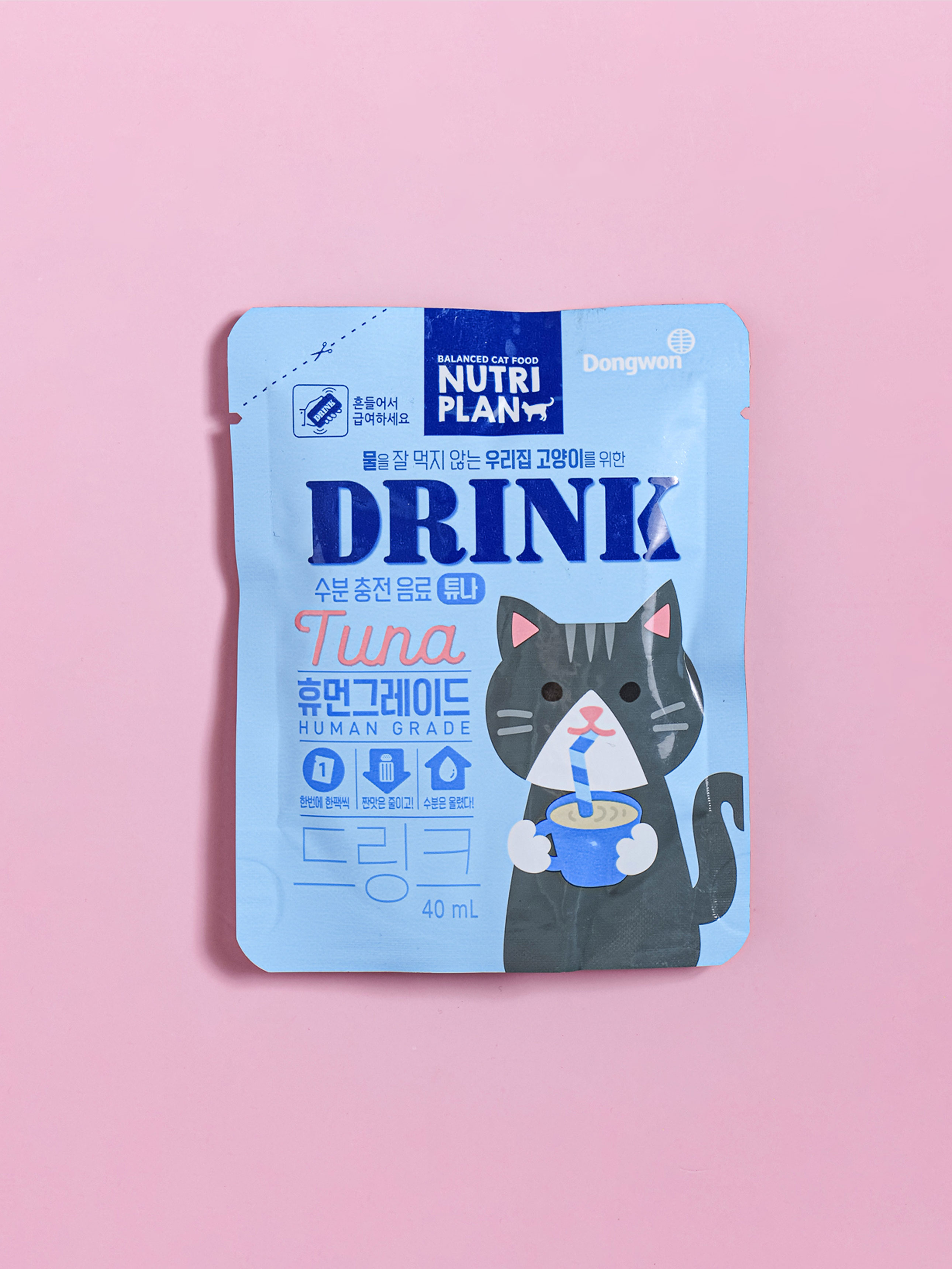 [Пет] Напиток Dongwon Nutriplan 40 мл Тунец