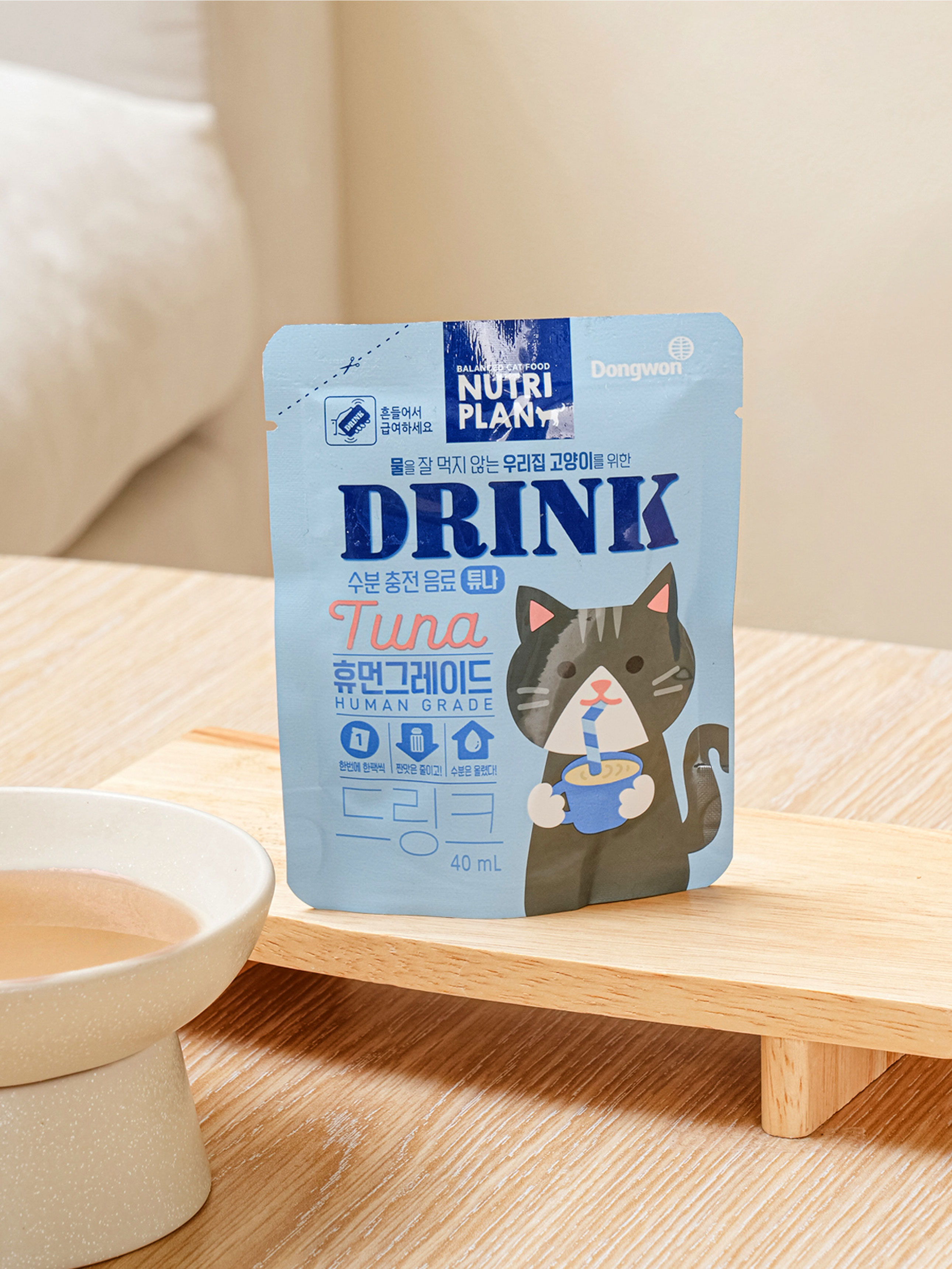 [Пет] Напиток Dongwon Nutriplan 40 мл Тунец