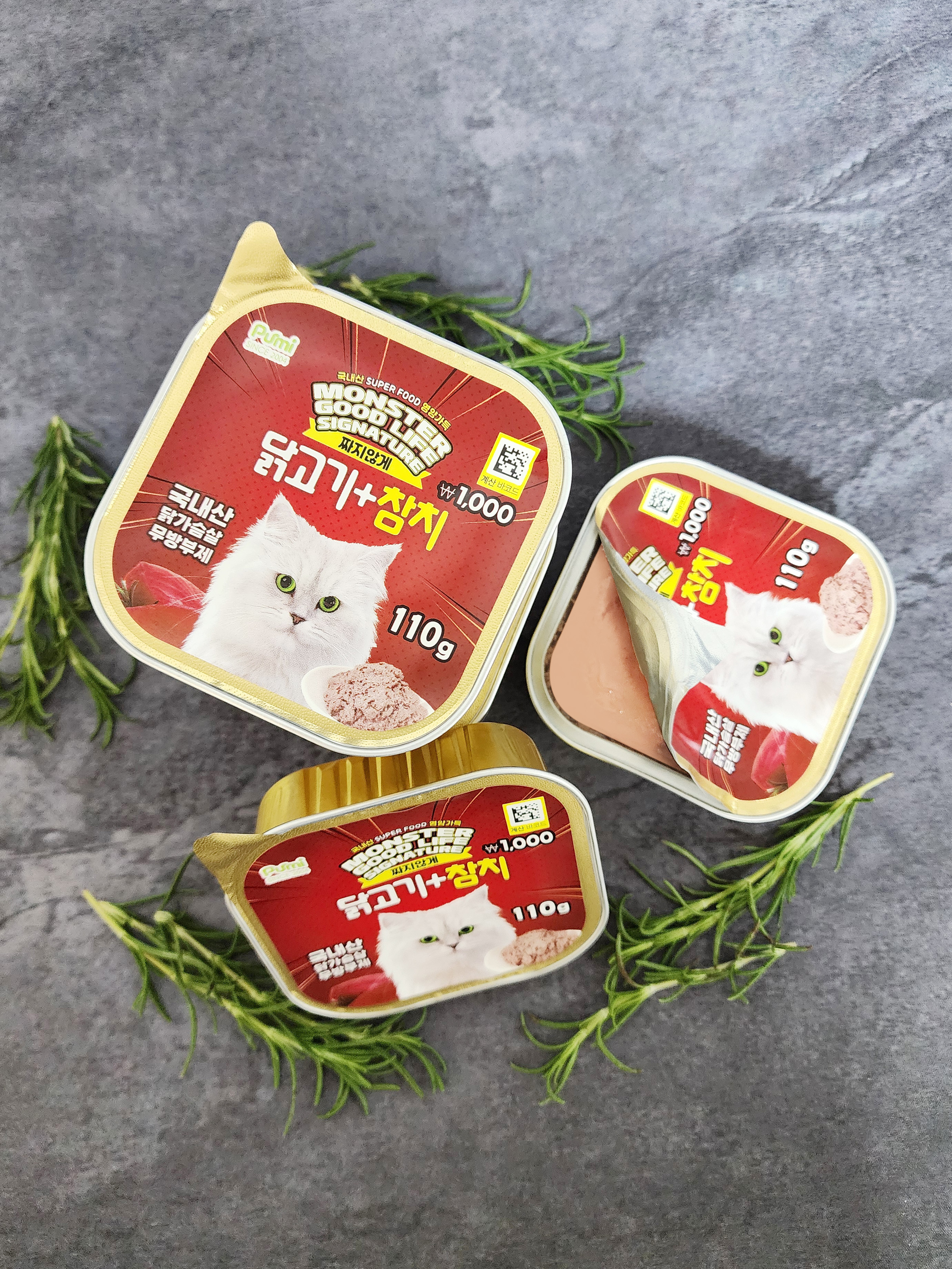 [펫] 몬스터 굿 라이프 시그니쳐 반려묘용 주식캔 110 g 닭고기＆참치