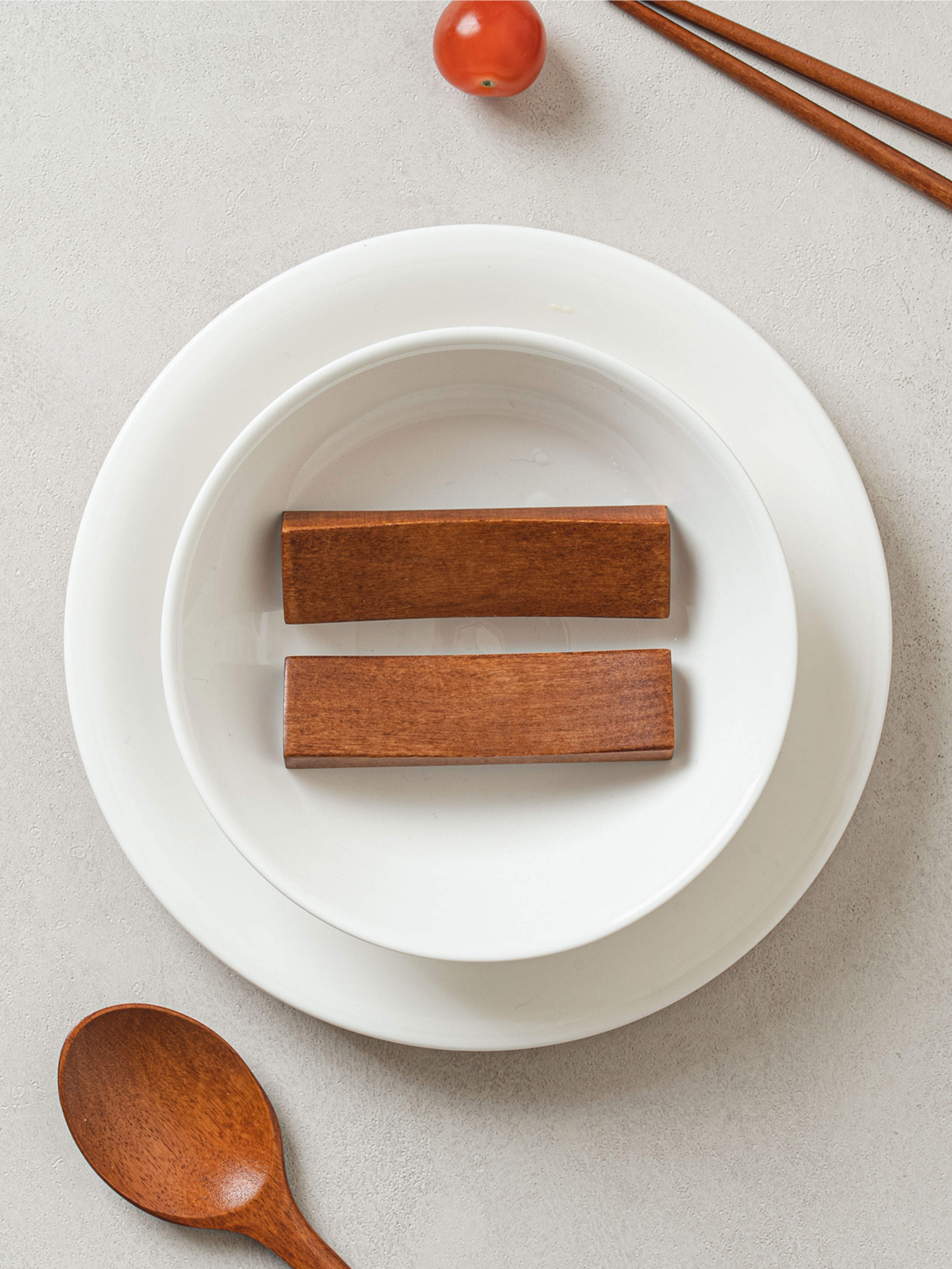 옻칠 수저받침 2개입