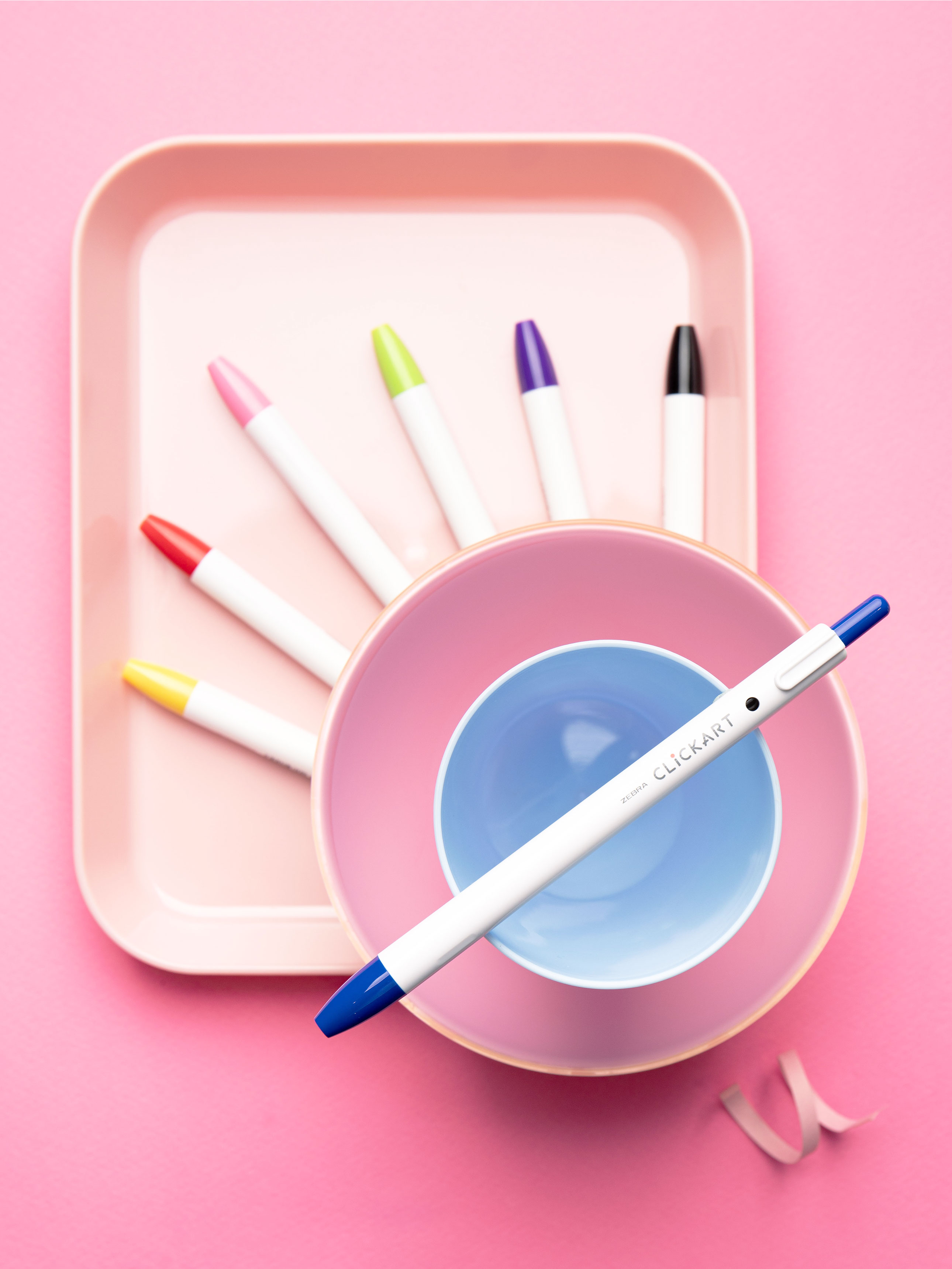 Ручка Zebra ClickArt 0.6 мм, синяя