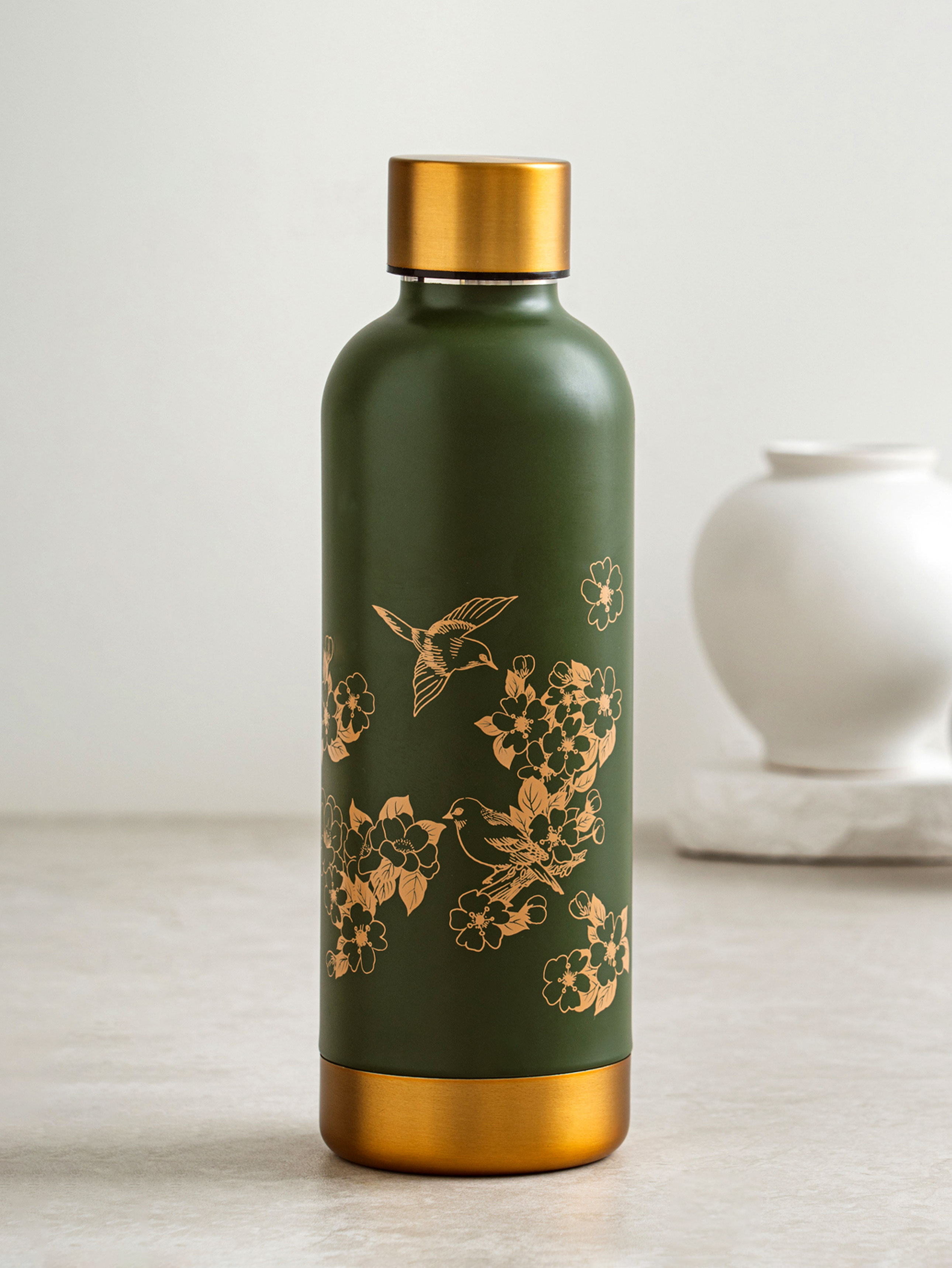 한글 민화 텀블러 500 ml 새