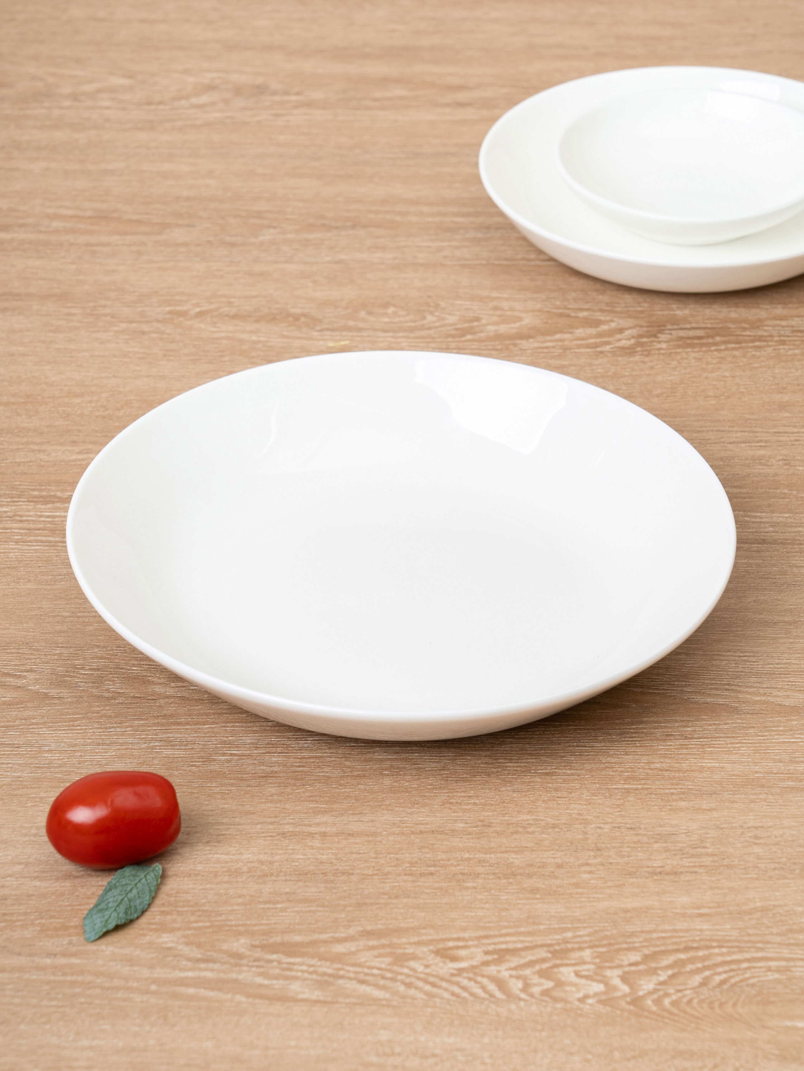 본차이나화이트접시(약20.5 cm)