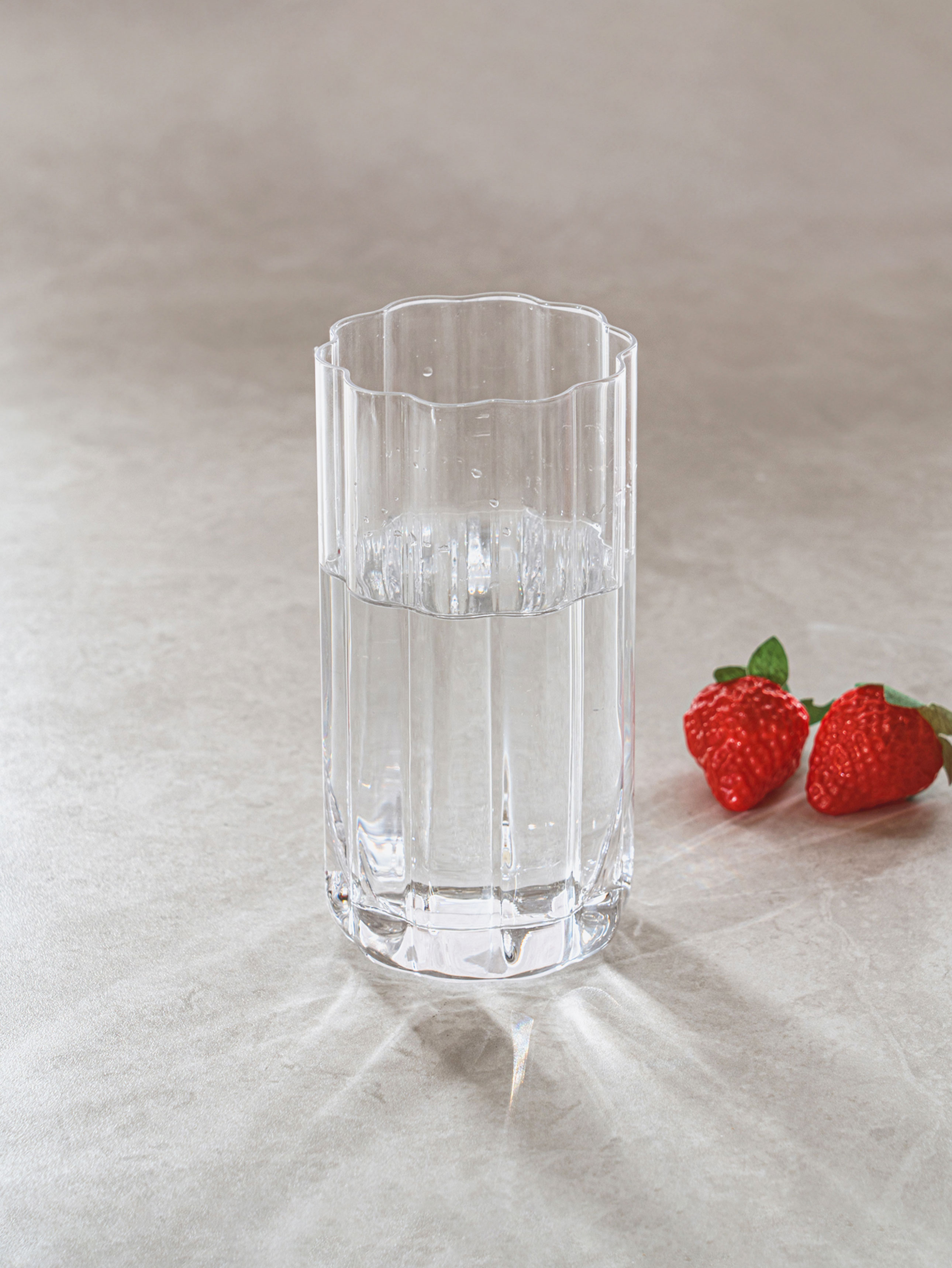 내열 유리 플라워 글라스 470 ml