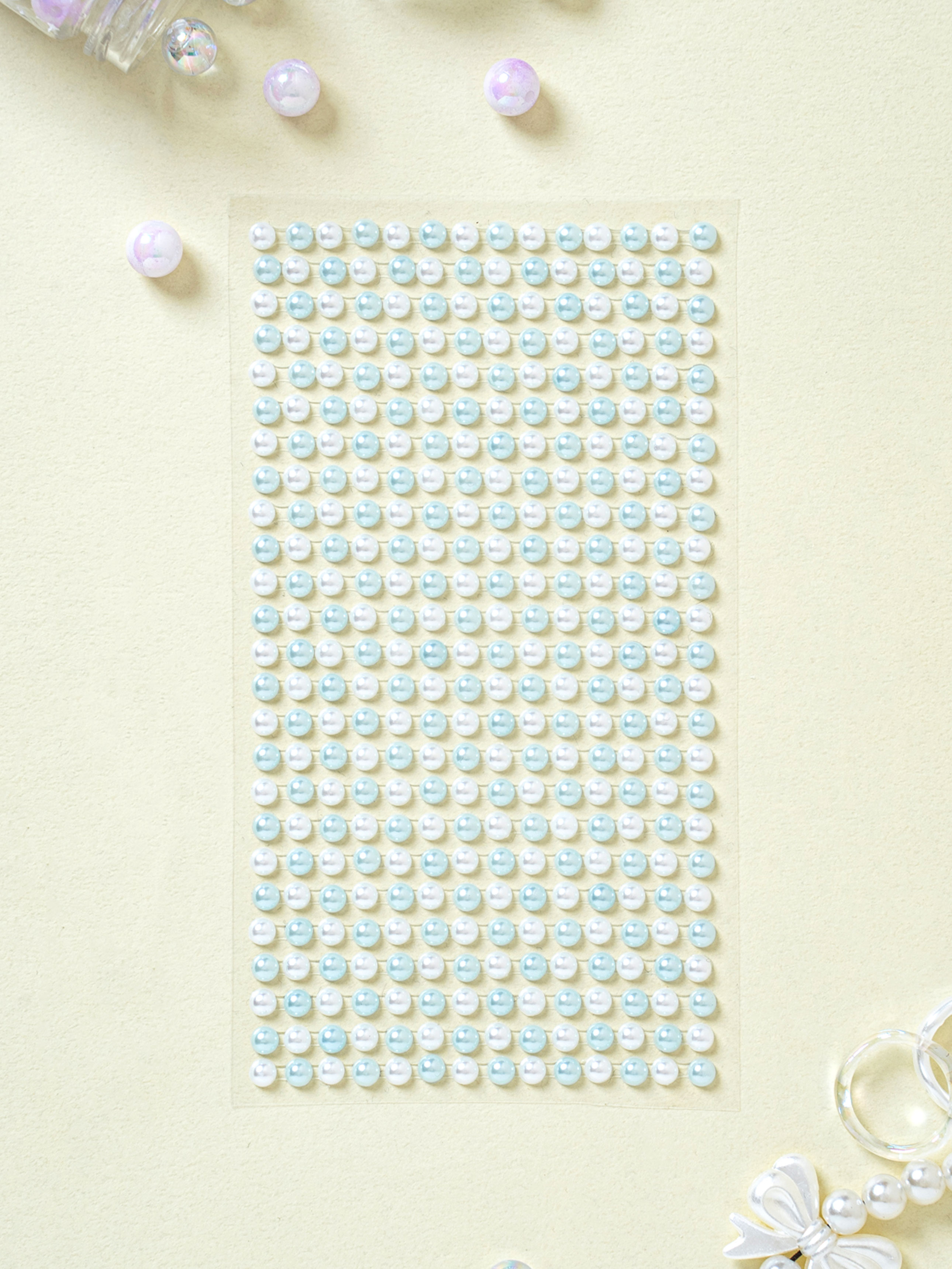 보석 진주 스티커 5 mm 블루