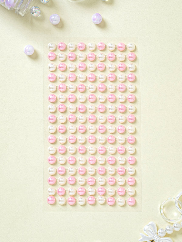 Gem Pearl Sticker 8mm Pink