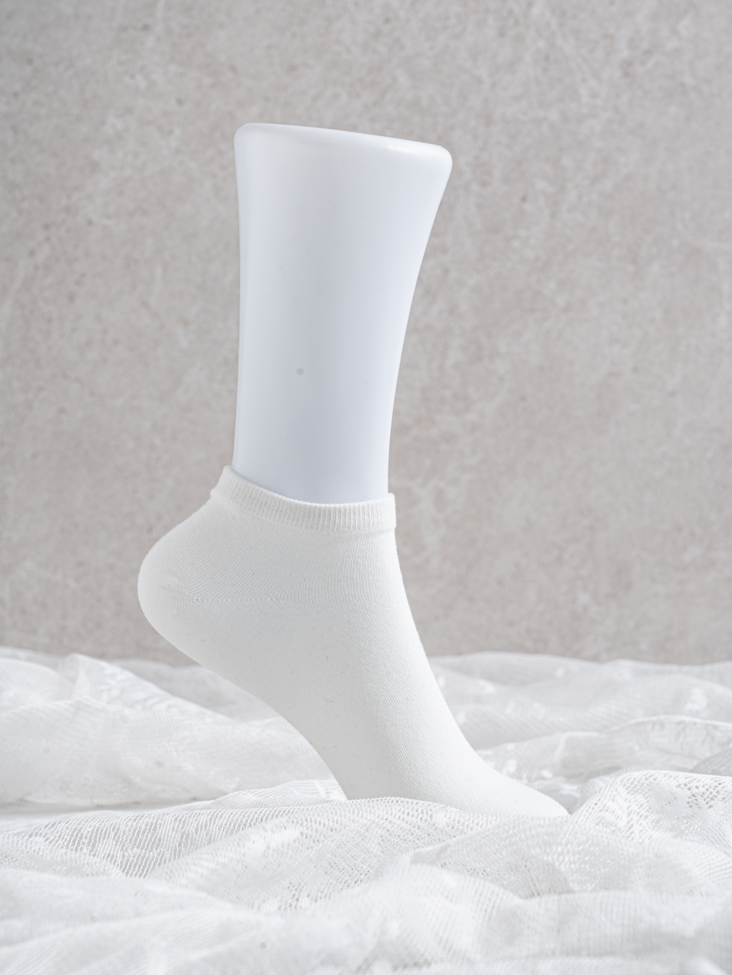 Мужские короткие носки Monfoot белые