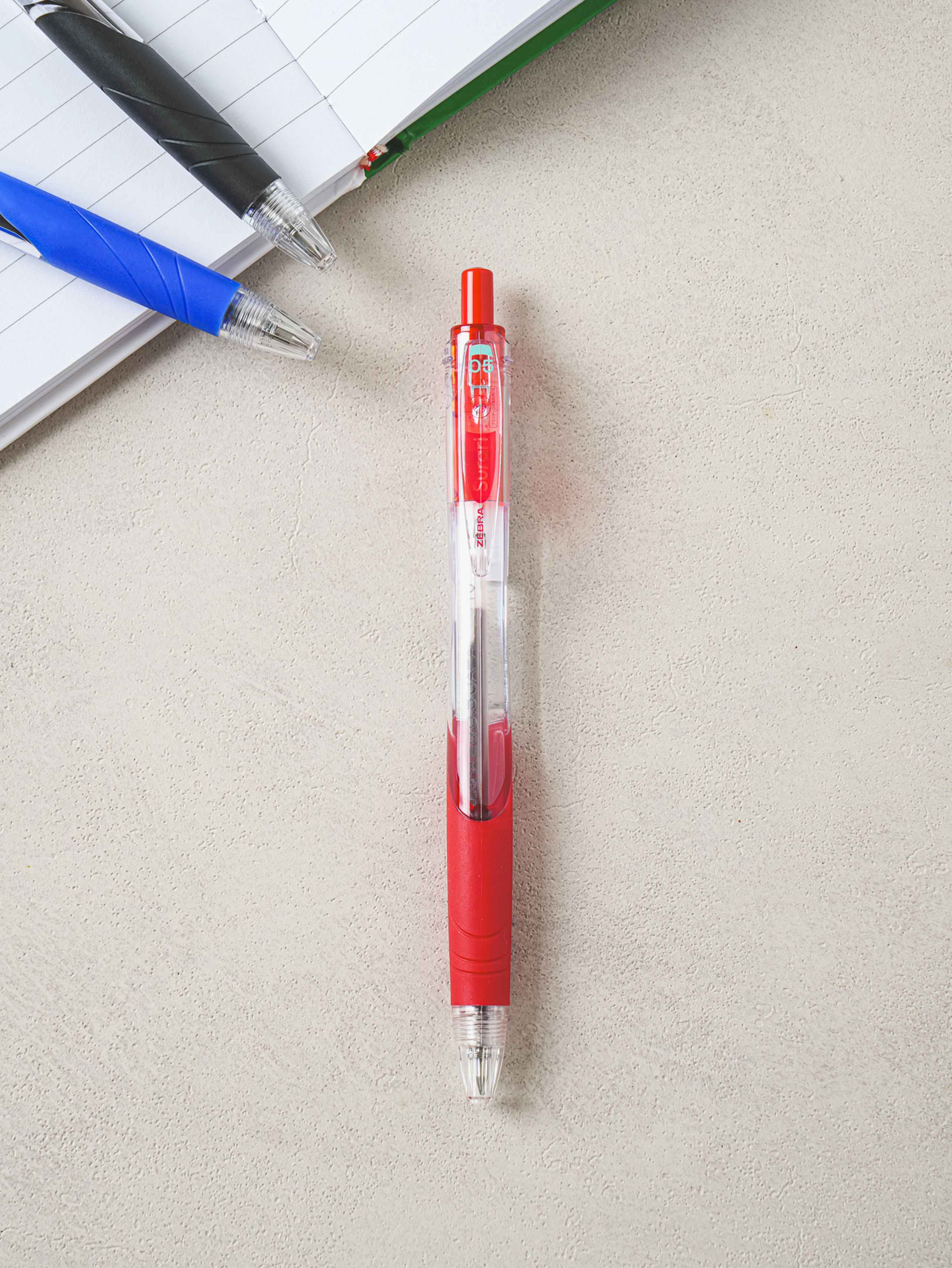 제브라 스라리 볼펜 0.5 mm 빨강