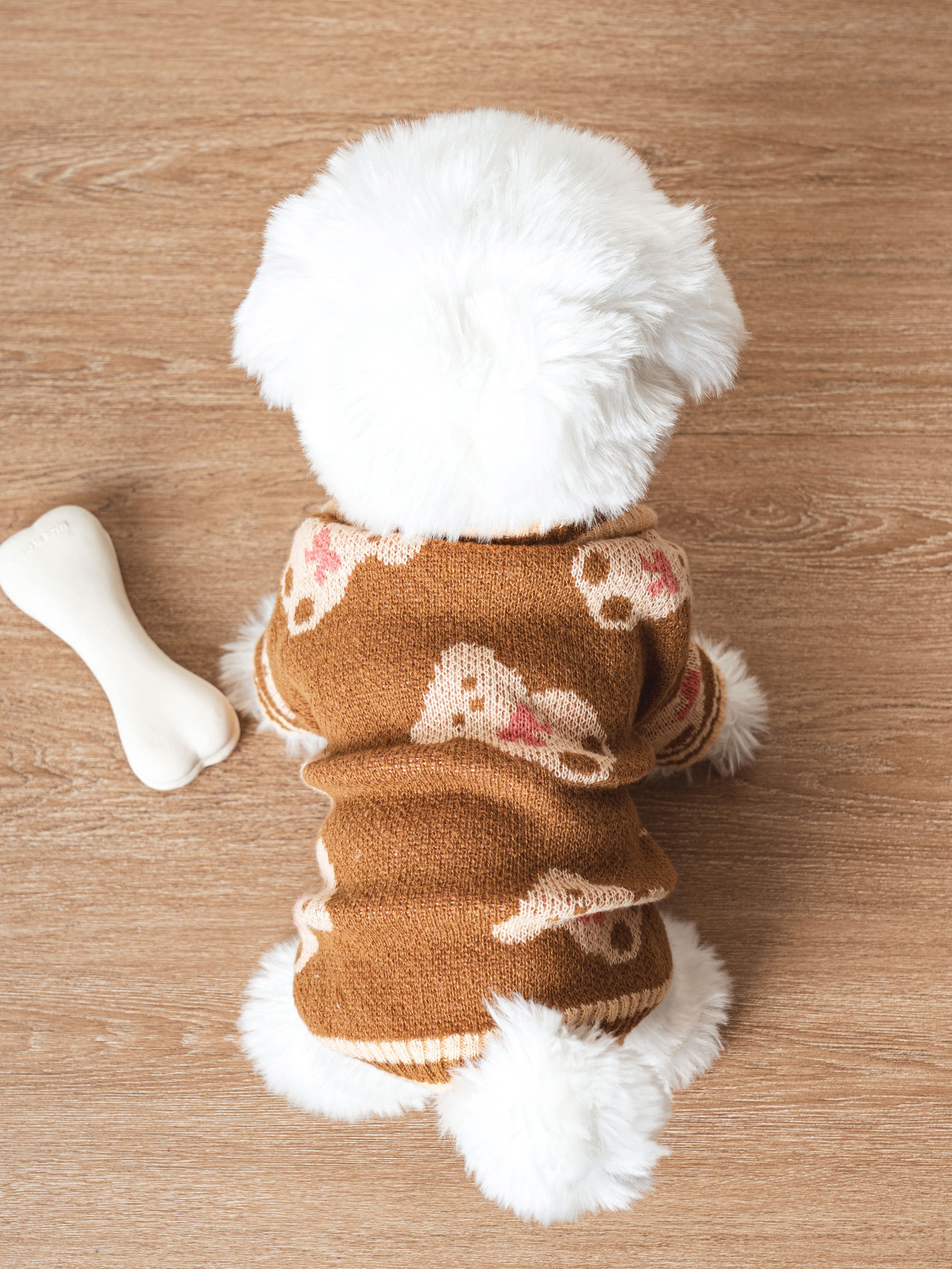 [Pet] Вязаный кардиган Мишка M