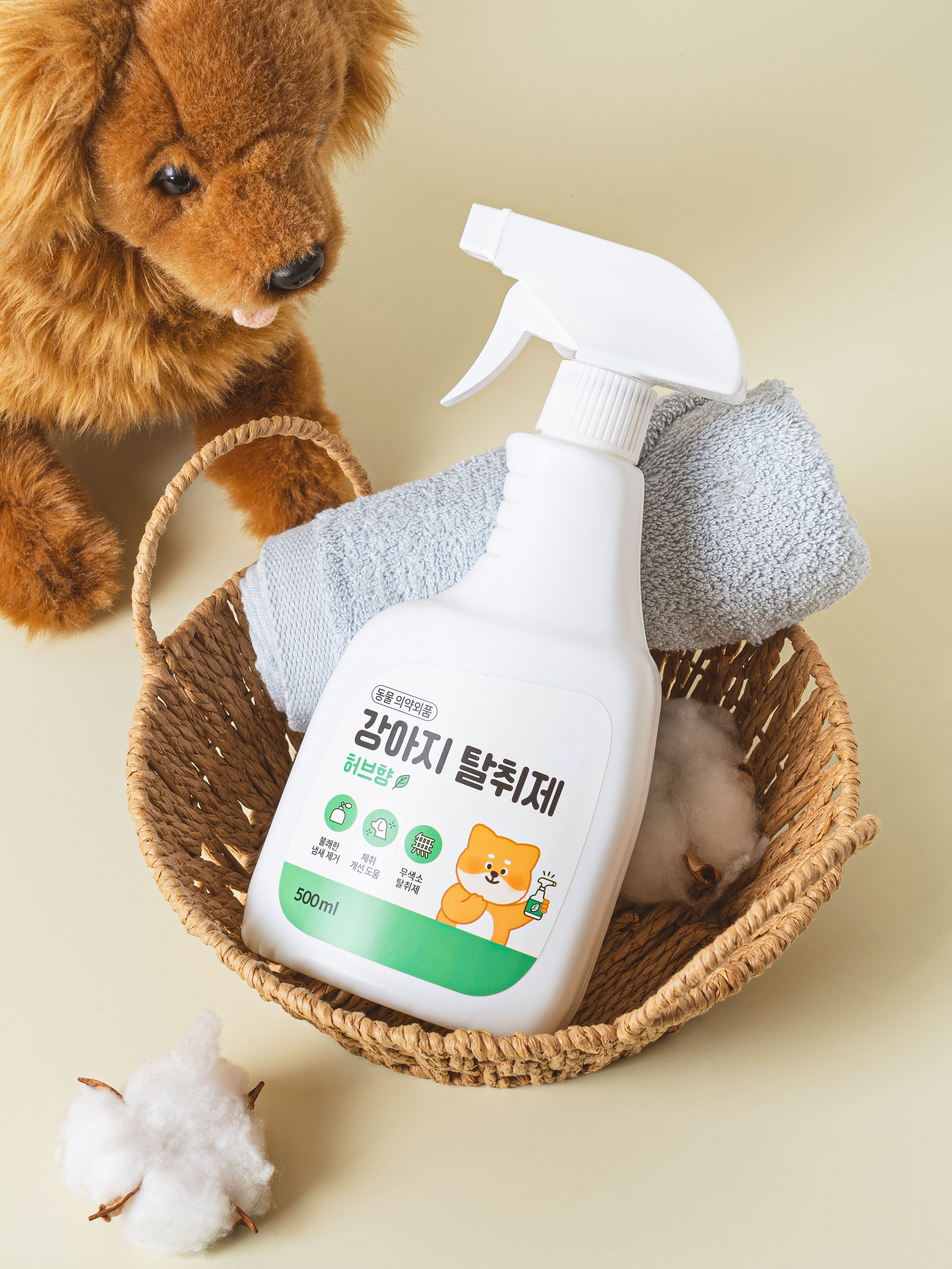 [펫] 펫퍼스 강아지 탈취제 500 ml 허브 향