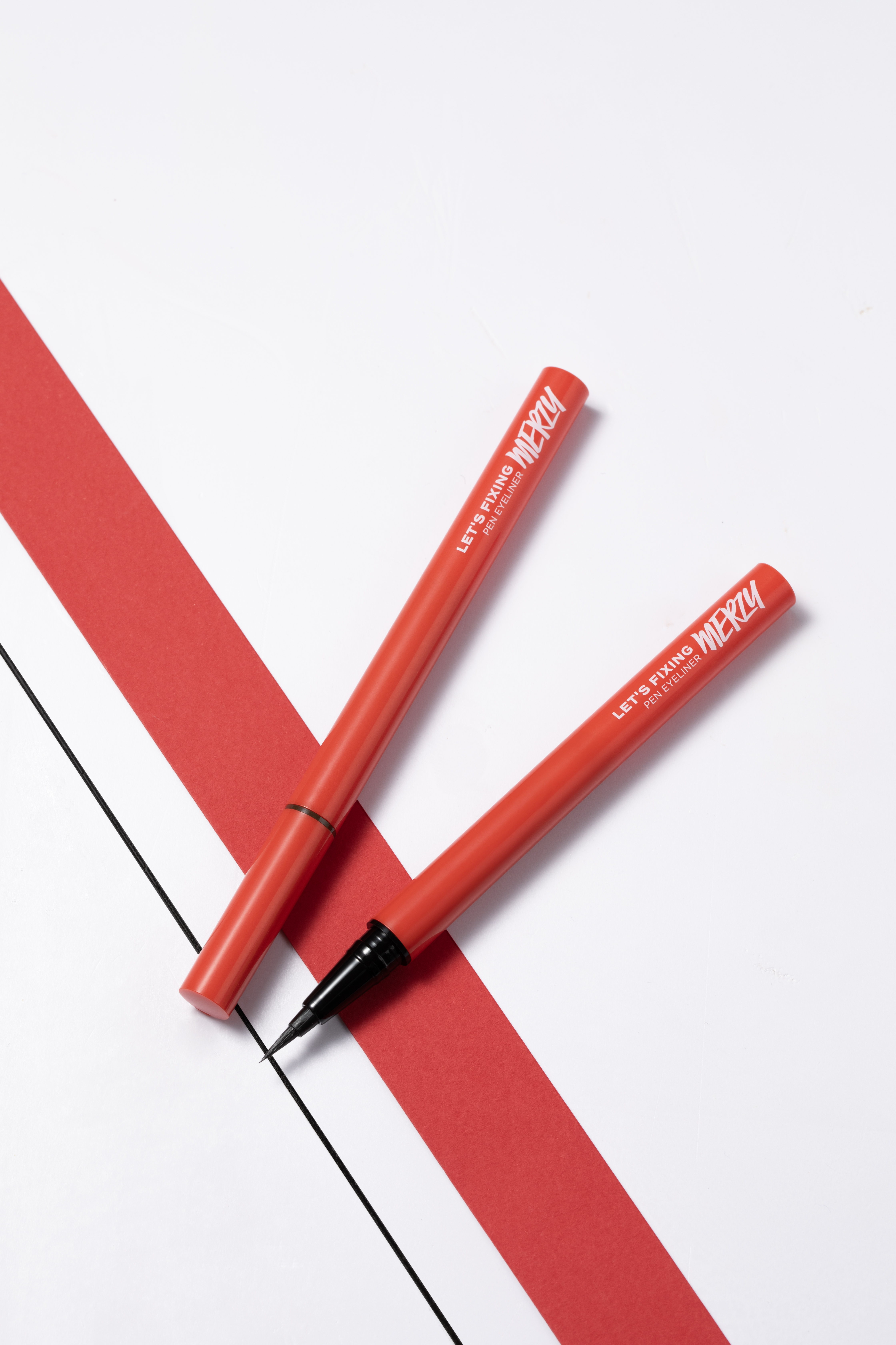 Подводка-фломастер MERZY Let's Fixing Pen Eyeliner Brownie