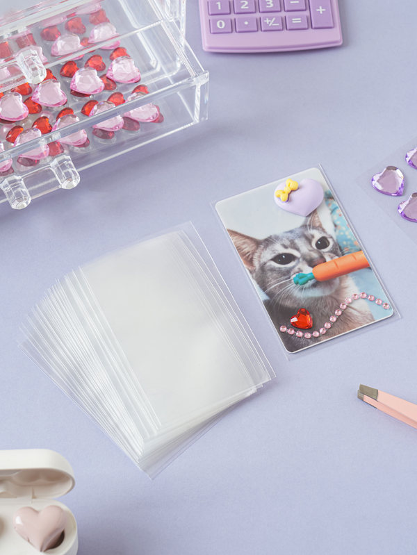 Funda mini con revestimiento UV para photocard de 30 hojas para decoración de photocards