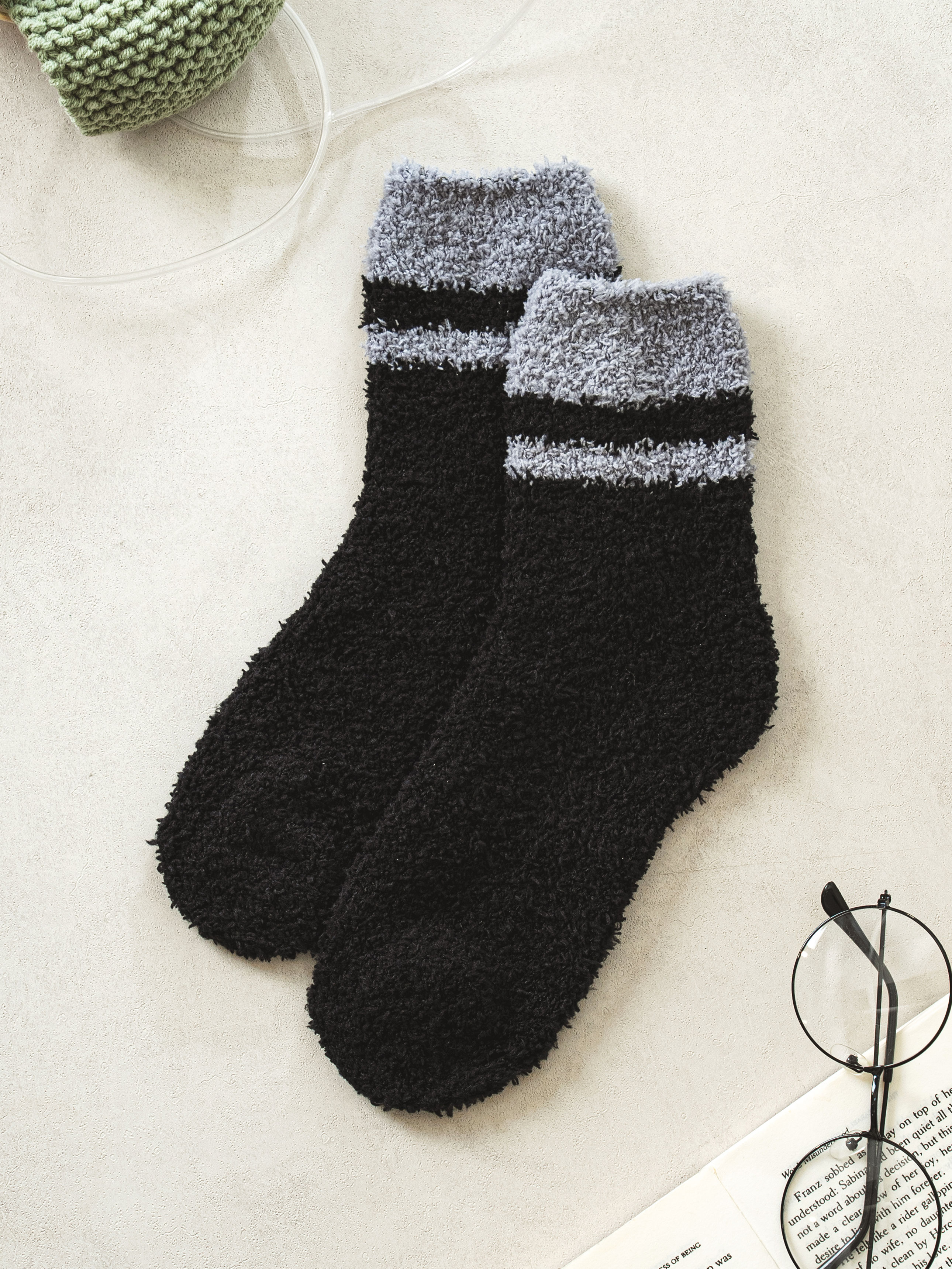 Женские короткие носки Monfoot Черные