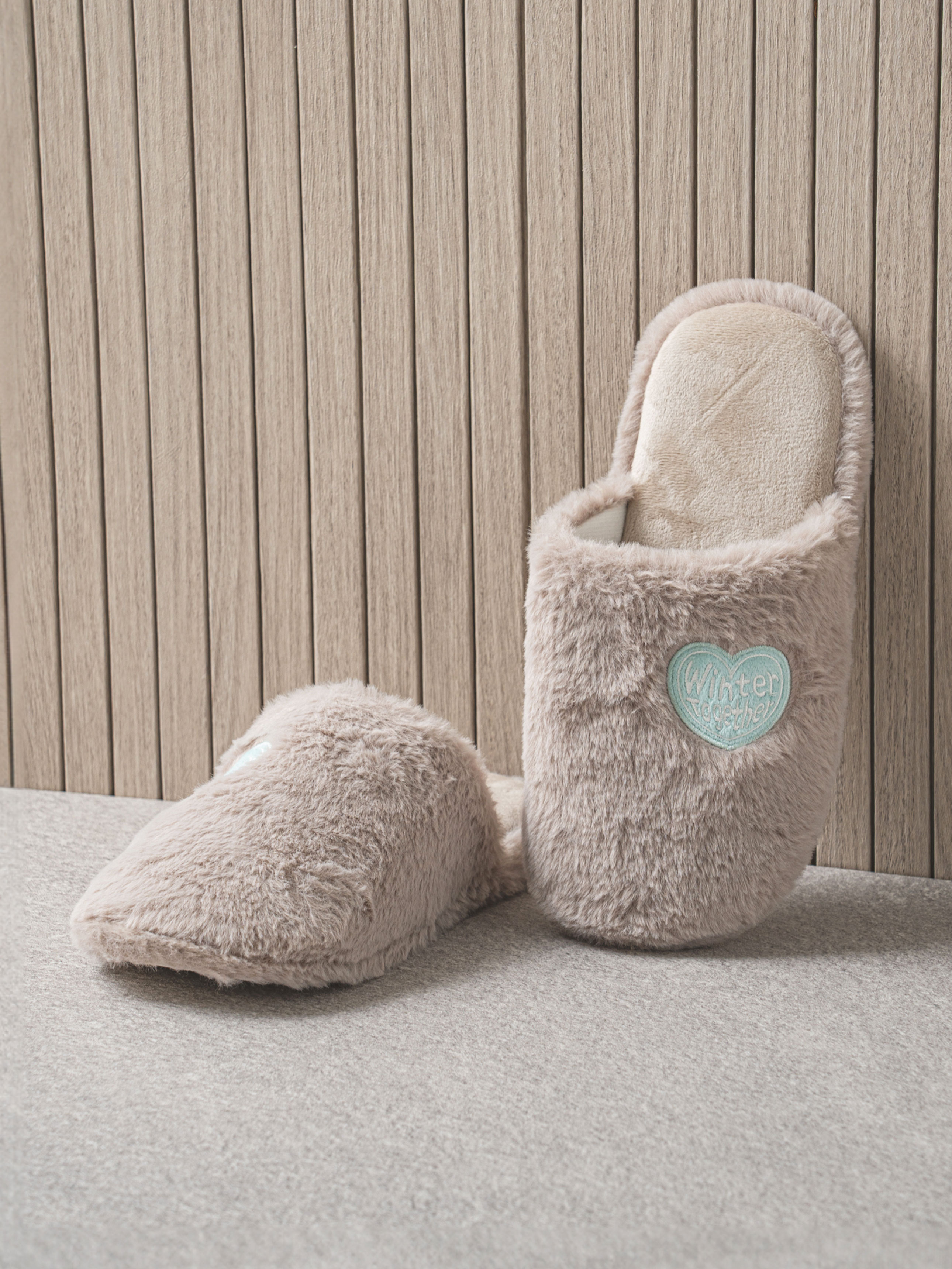 Домашние тапочки Winter Together 250~270 мм (коричневый)