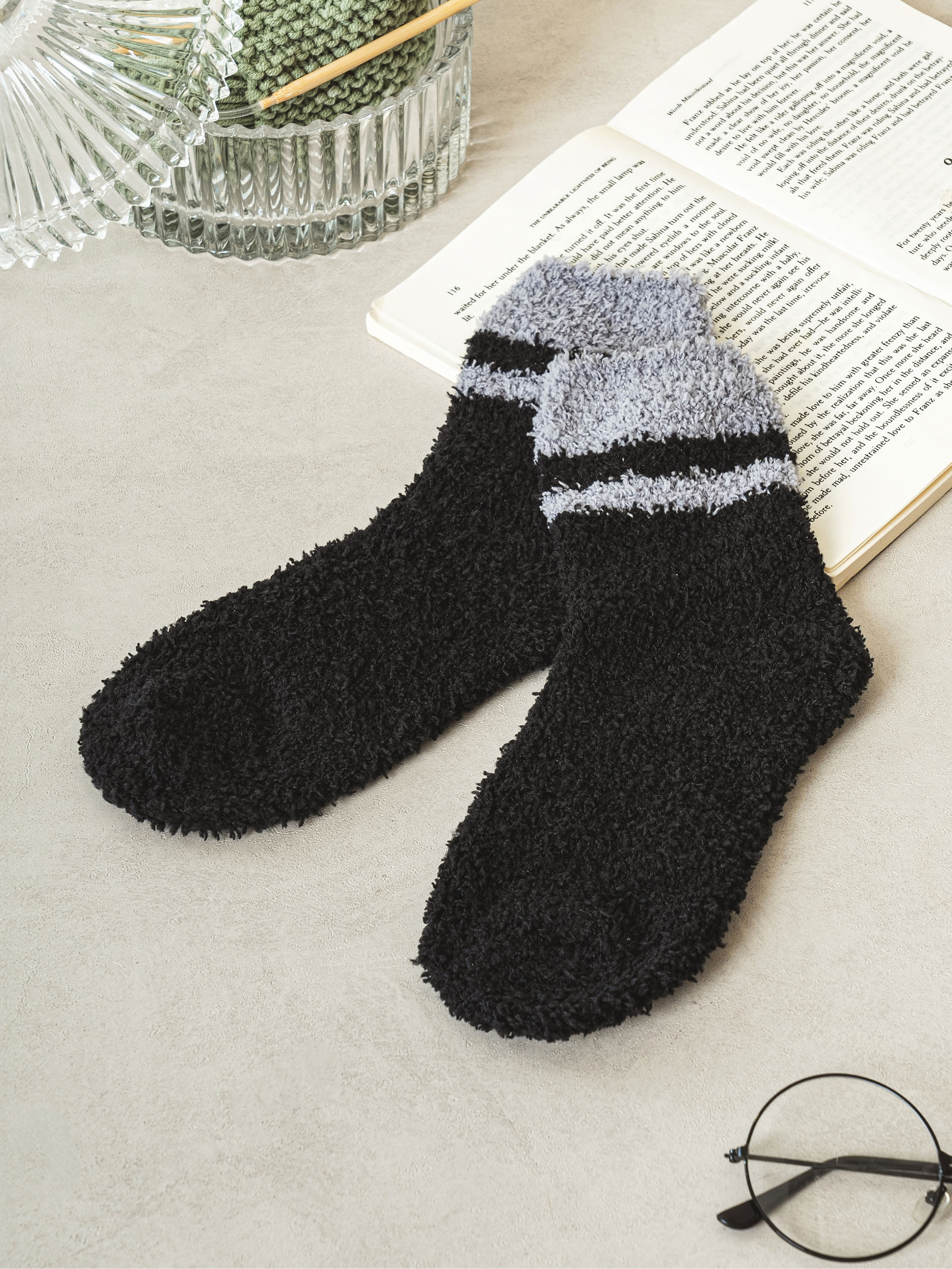 Женские короткие носки Monfoot Черные