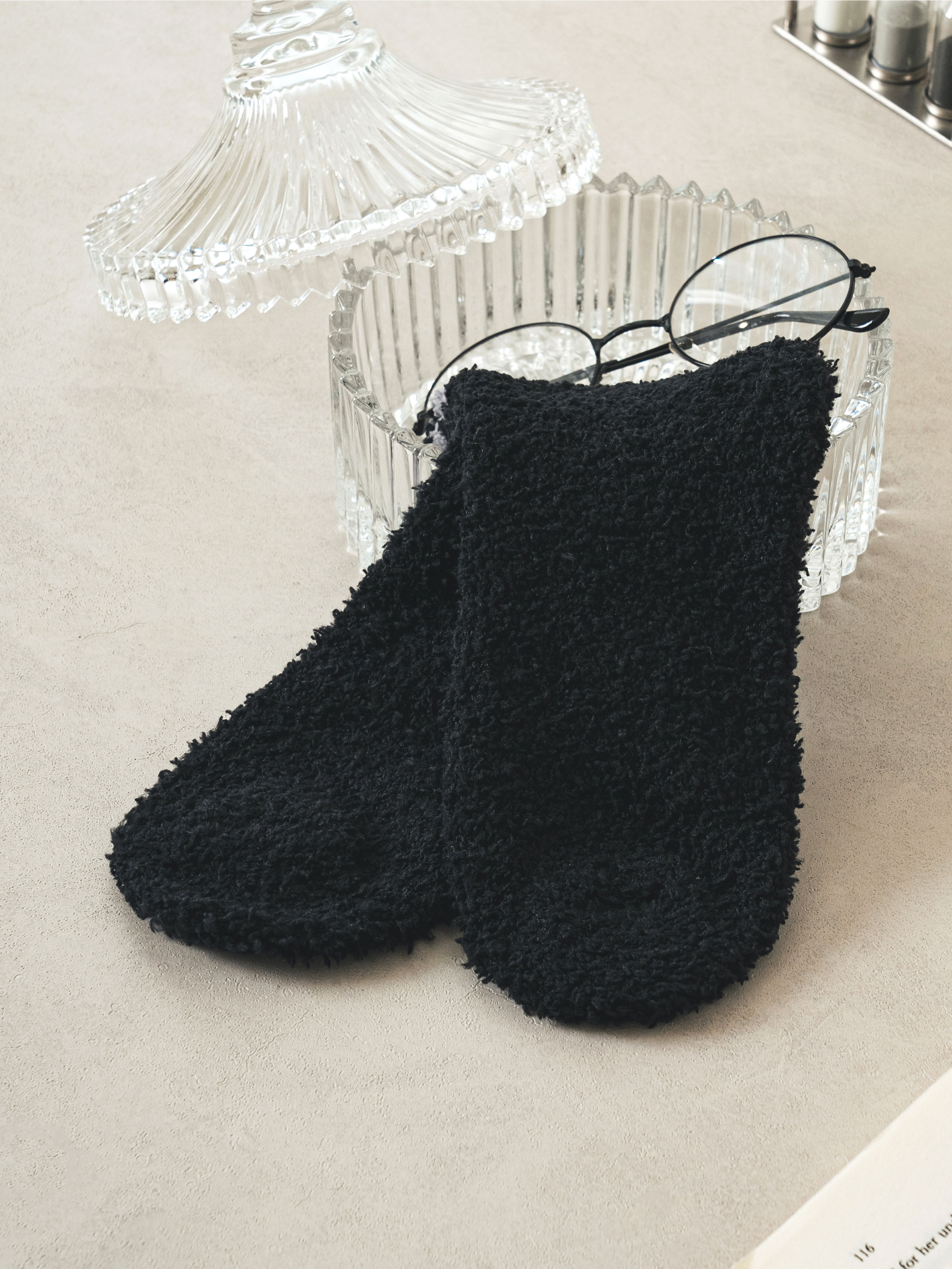 Женские короткие носки Monfoot Черные
