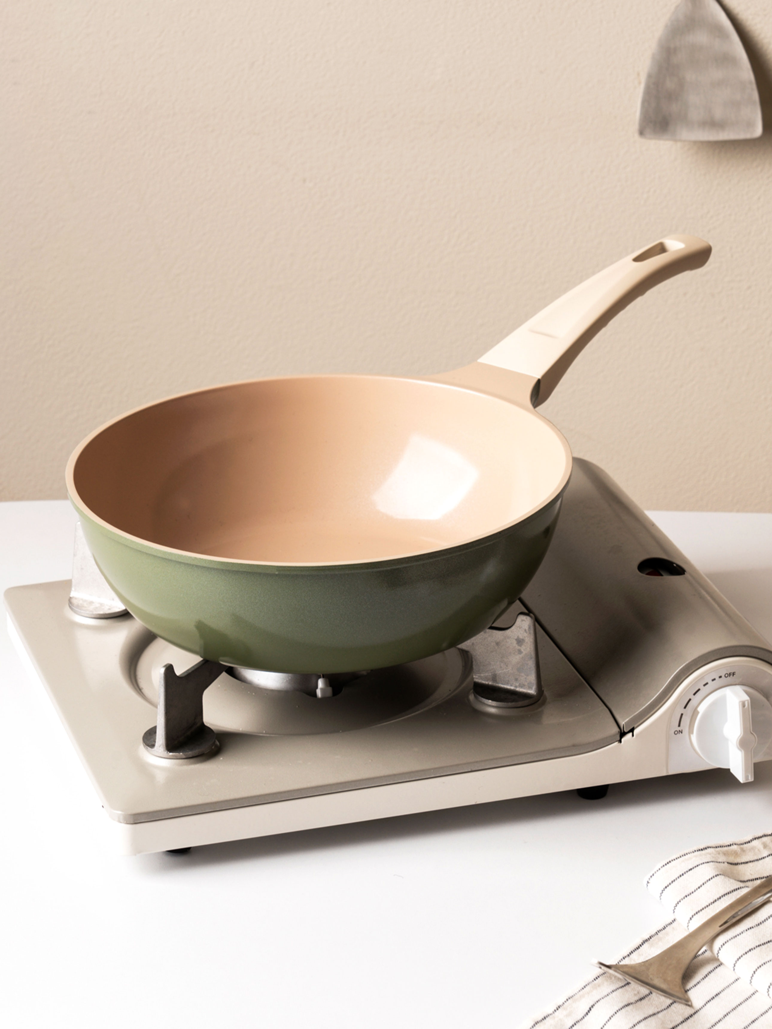 직화용 세라믹 코팅 튀김팬 24 cm