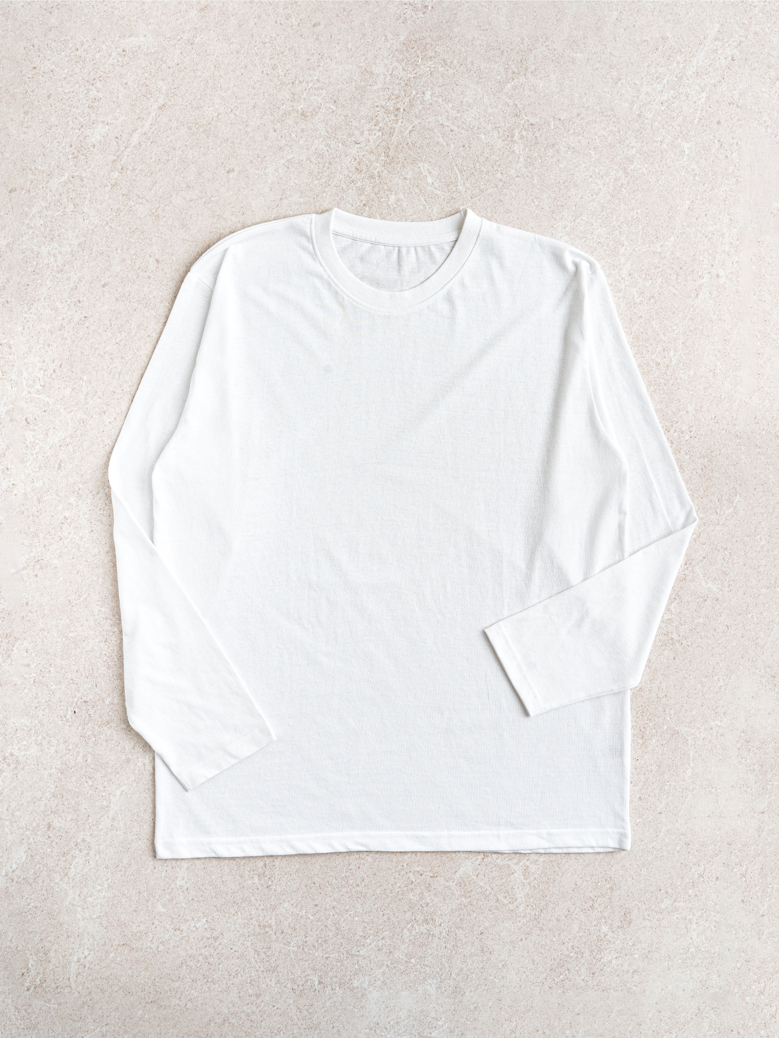 Базовый лонгслив XL белый