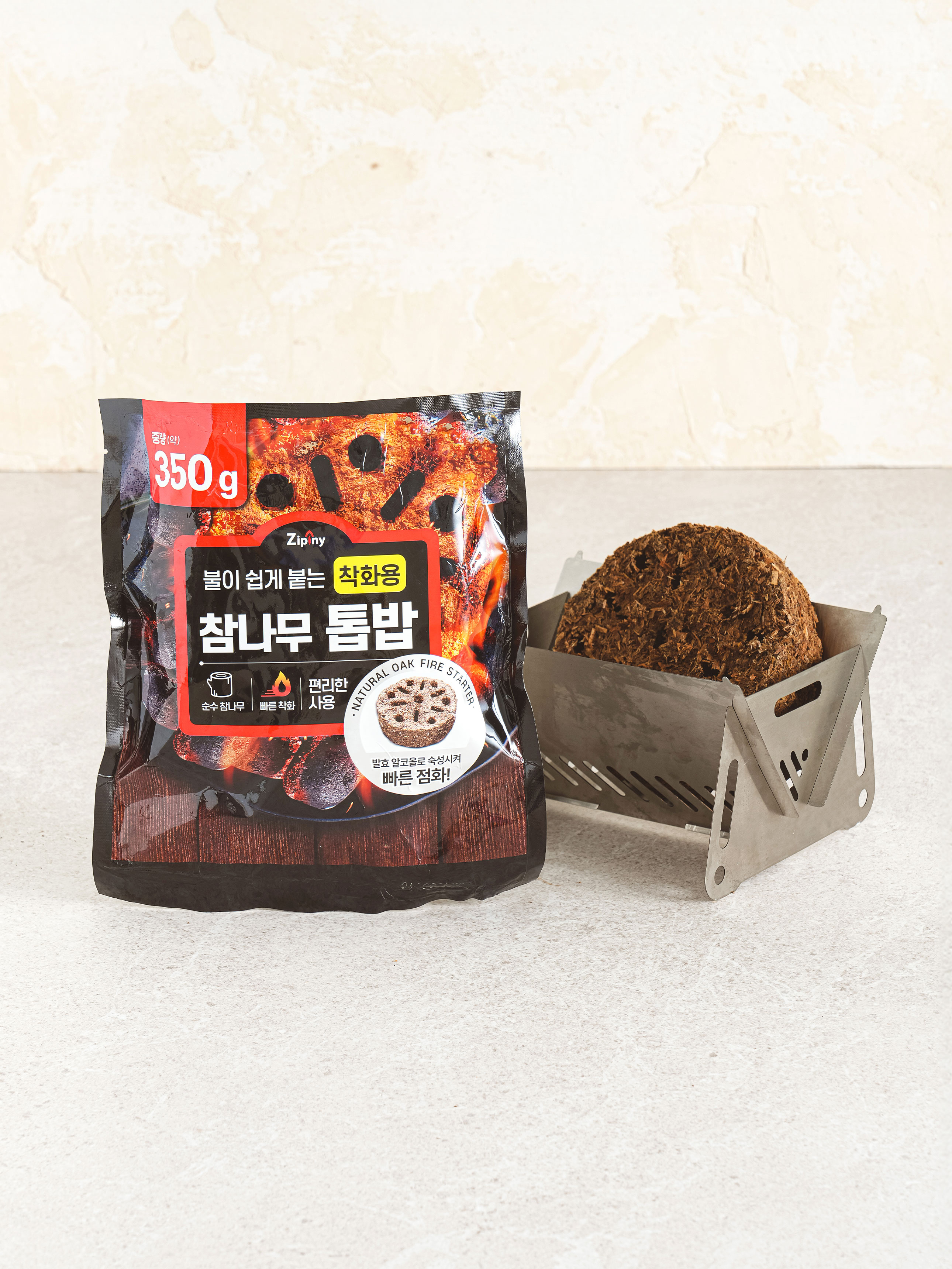 참나무 톱밥 착화제 350 g