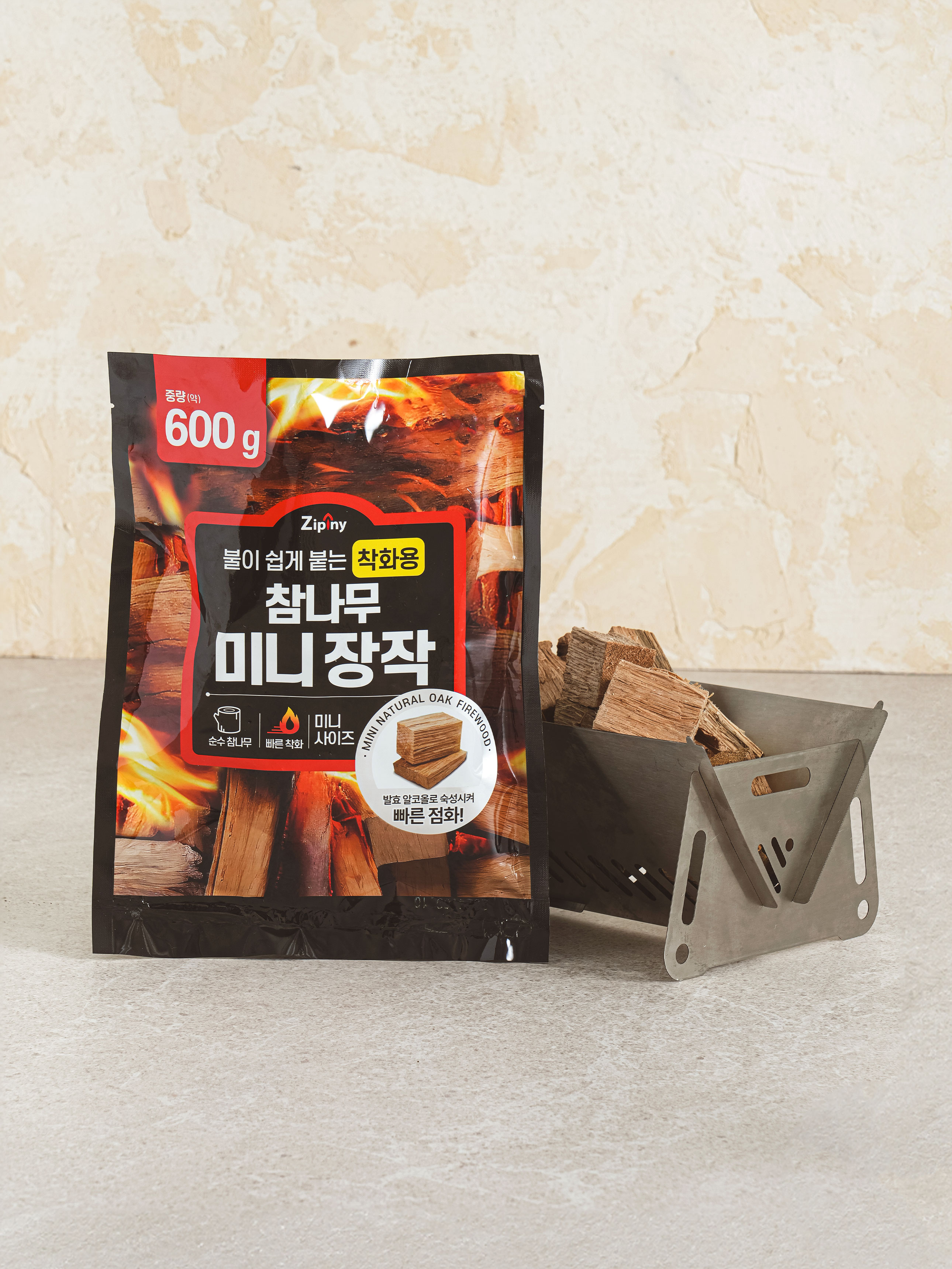 참나무 훈연 미니 장작 600 g