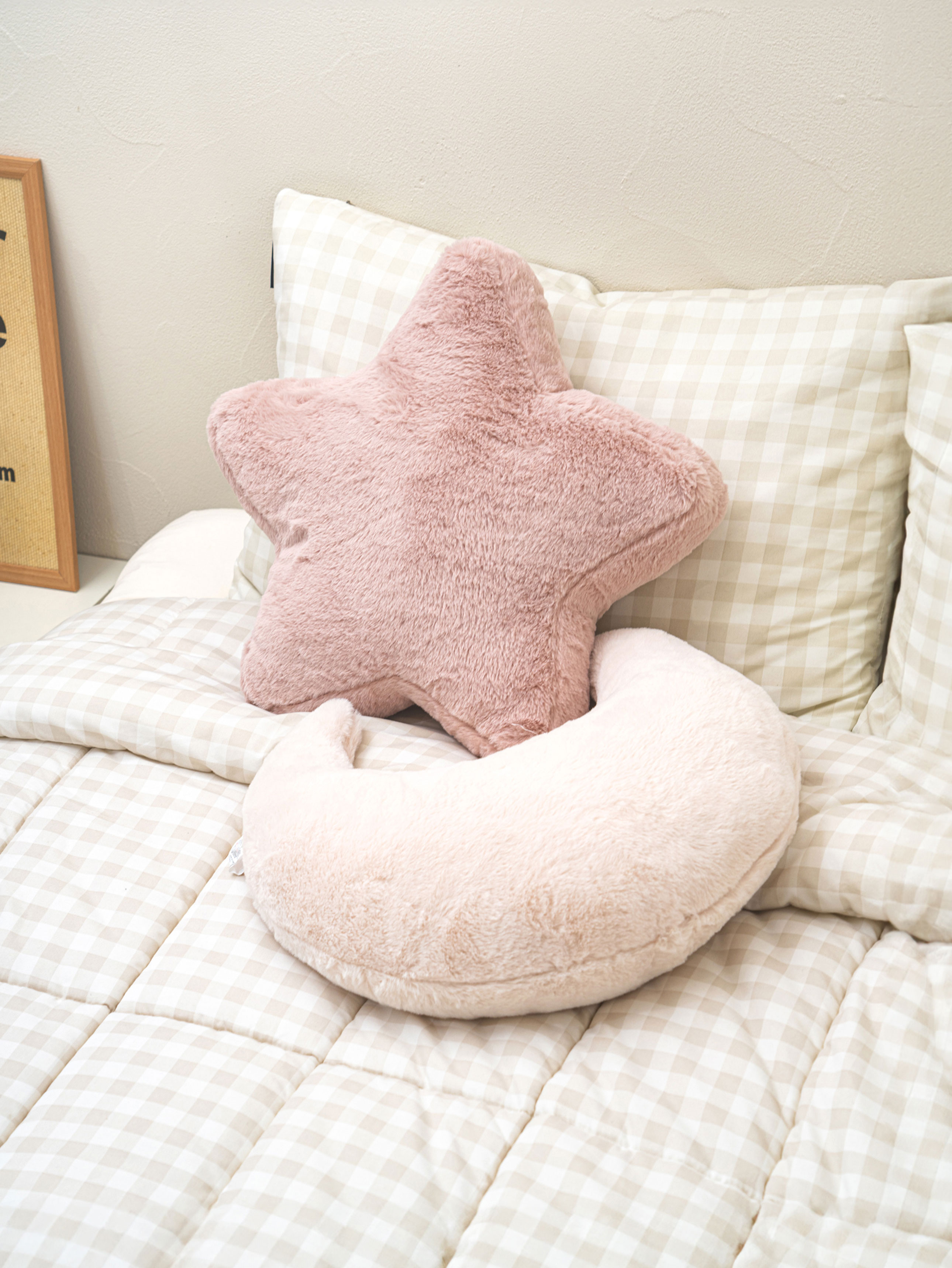 별＆달 모양 쿠션 45 cm