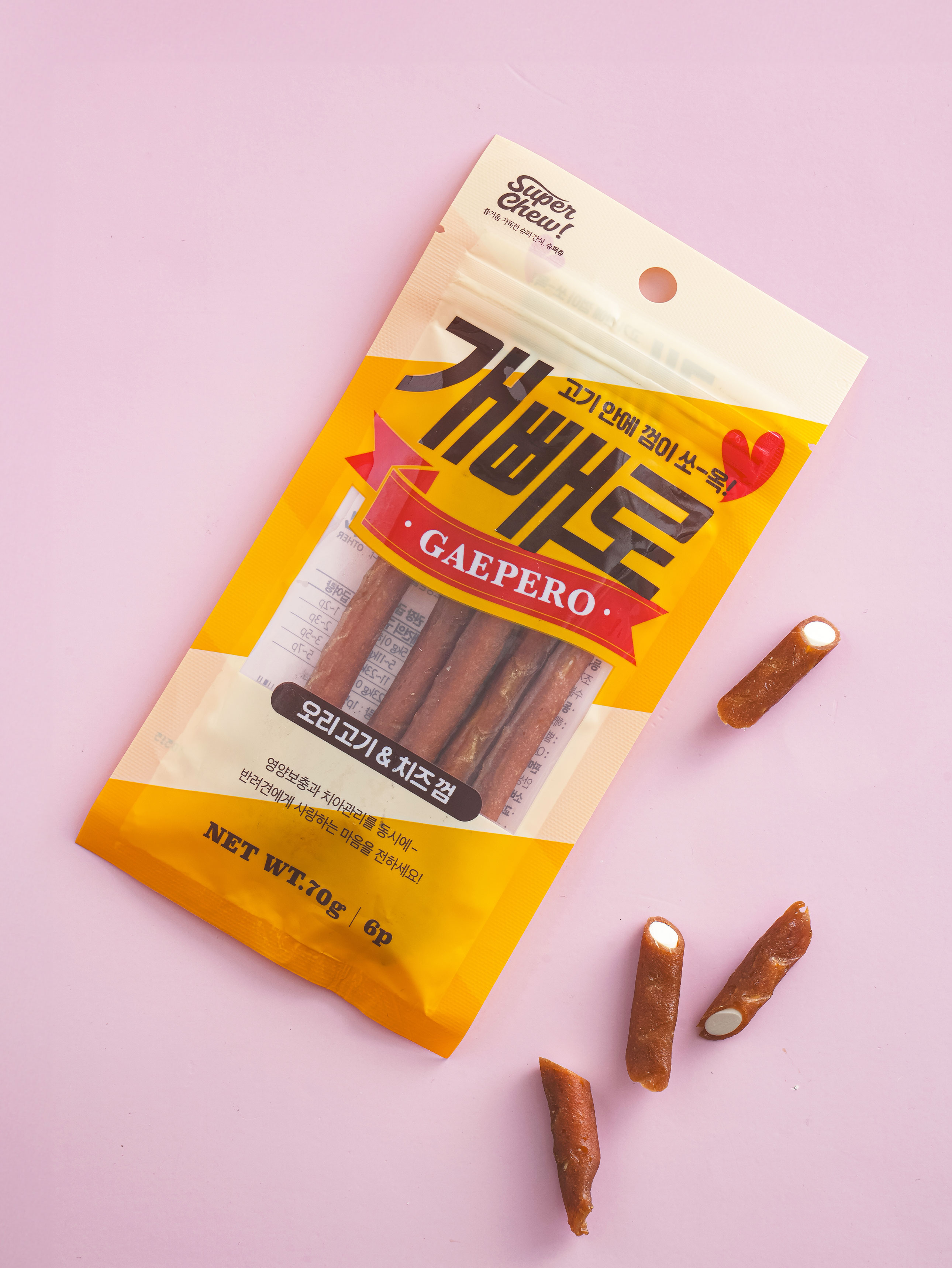 [Pet] Лакомство Super Chew утка и сыр 70 г