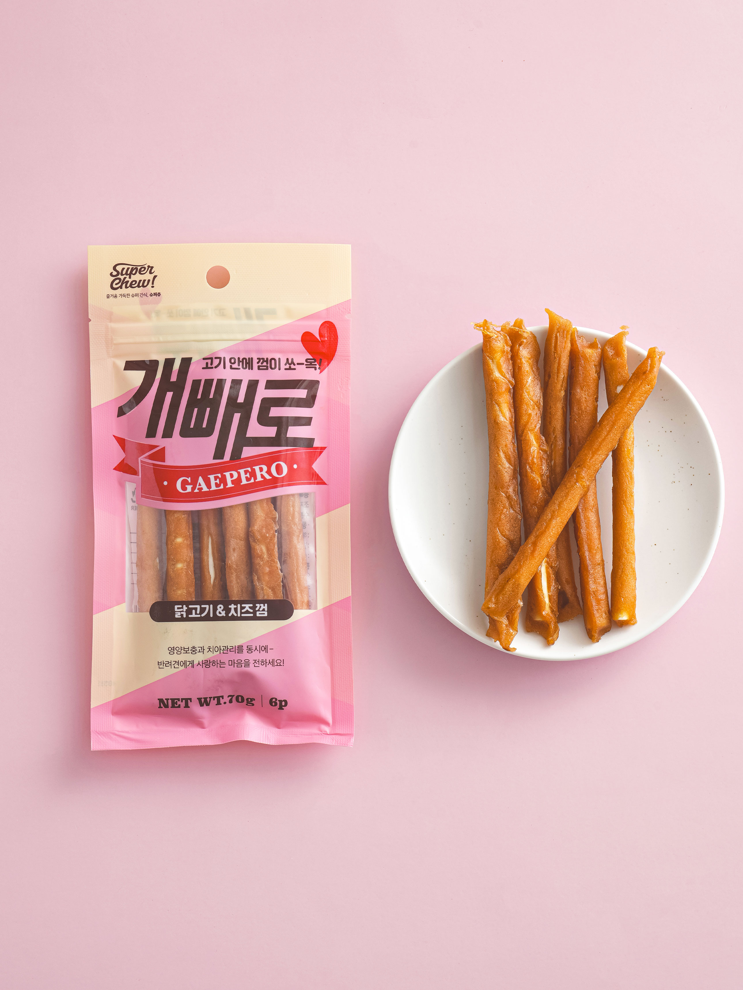 [Pet] Лакомство Super Chew курица и сыр 70 г