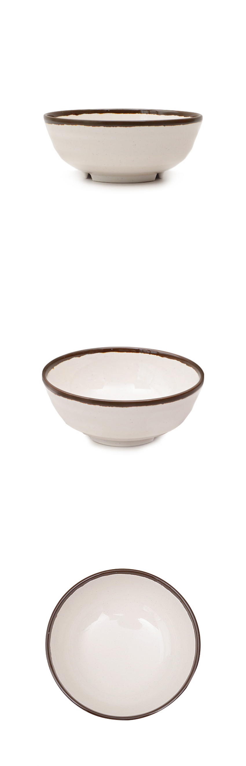 브라운 라인 멜라민 면기 19 cm
