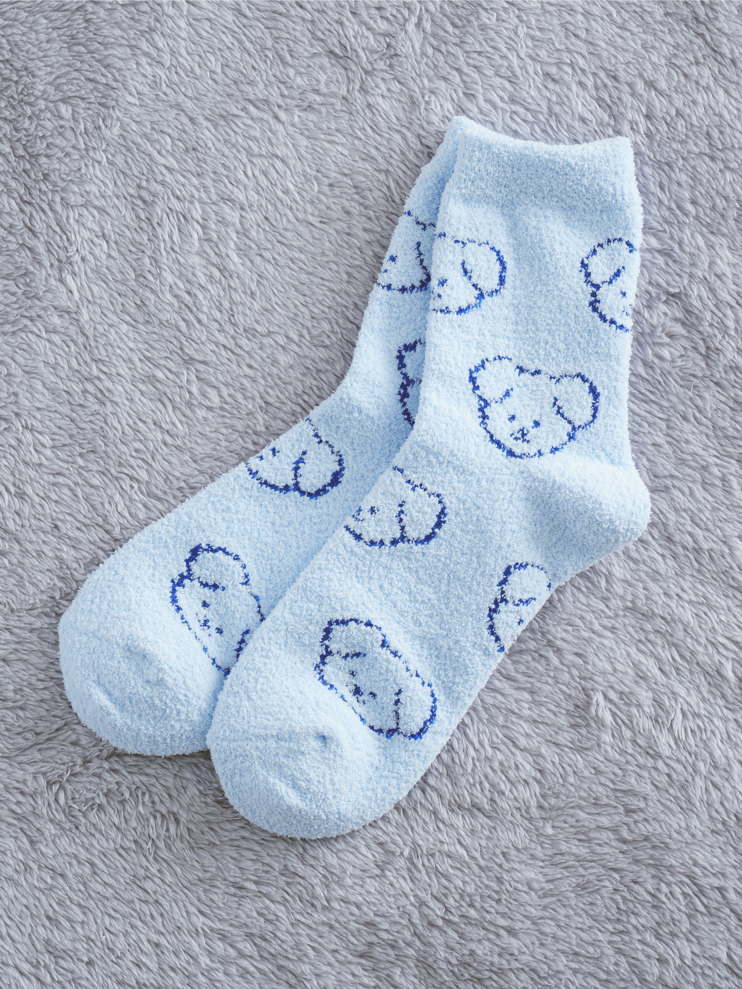 Махровые носки 키키야삭스 Животные Синие