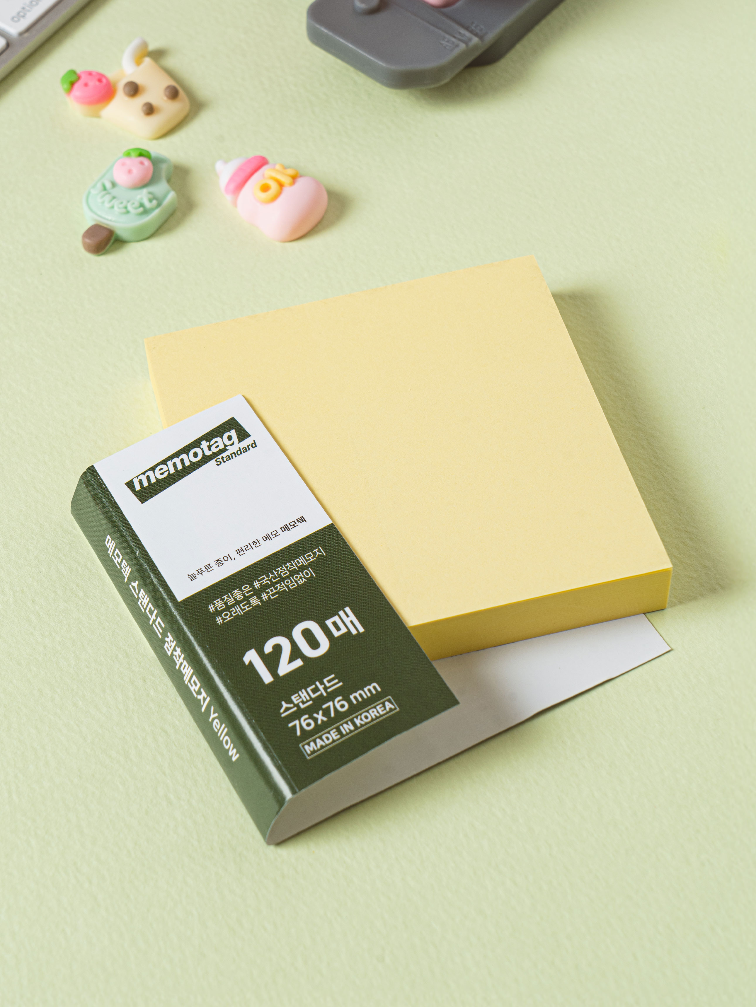 메모텍 옐로우 점착 메모 76 X 76 mm 120매입