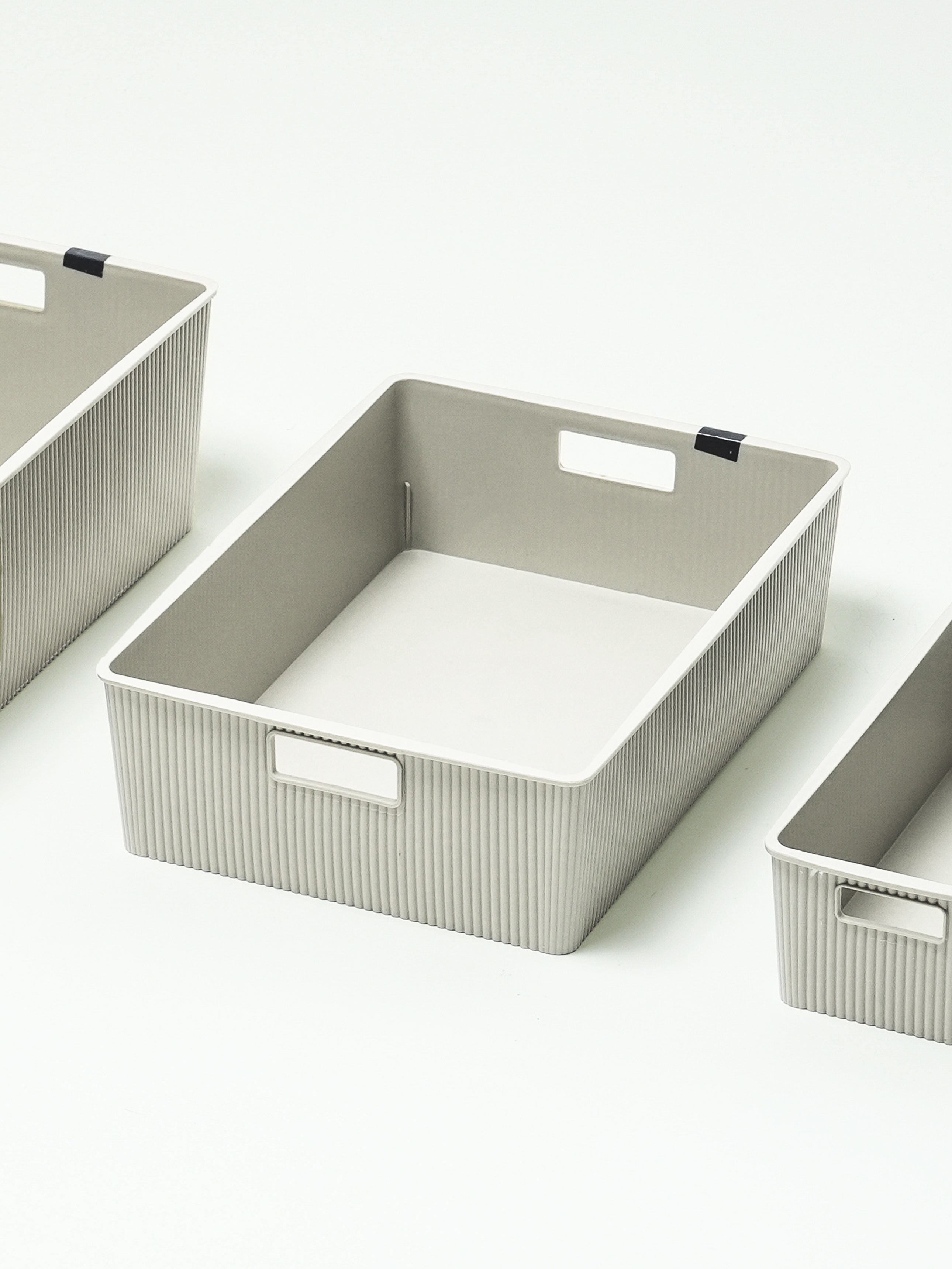 Корзина Modern Tambour (24х34х9.5 см) серая