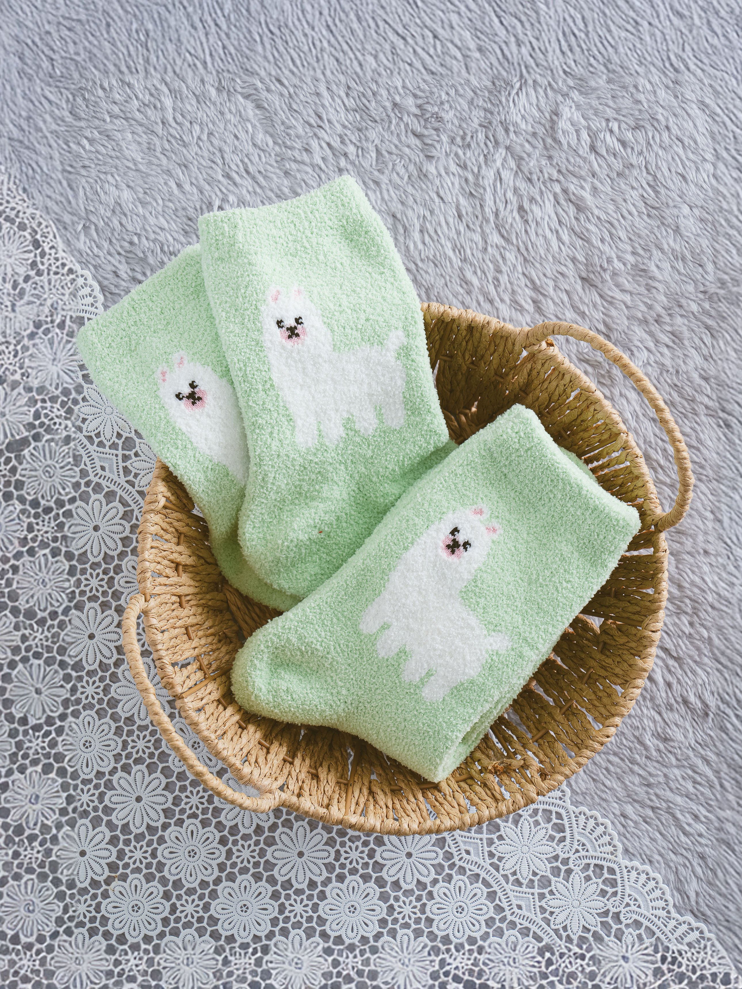 Носки Kikiya Socks Animal Friends Зеленые