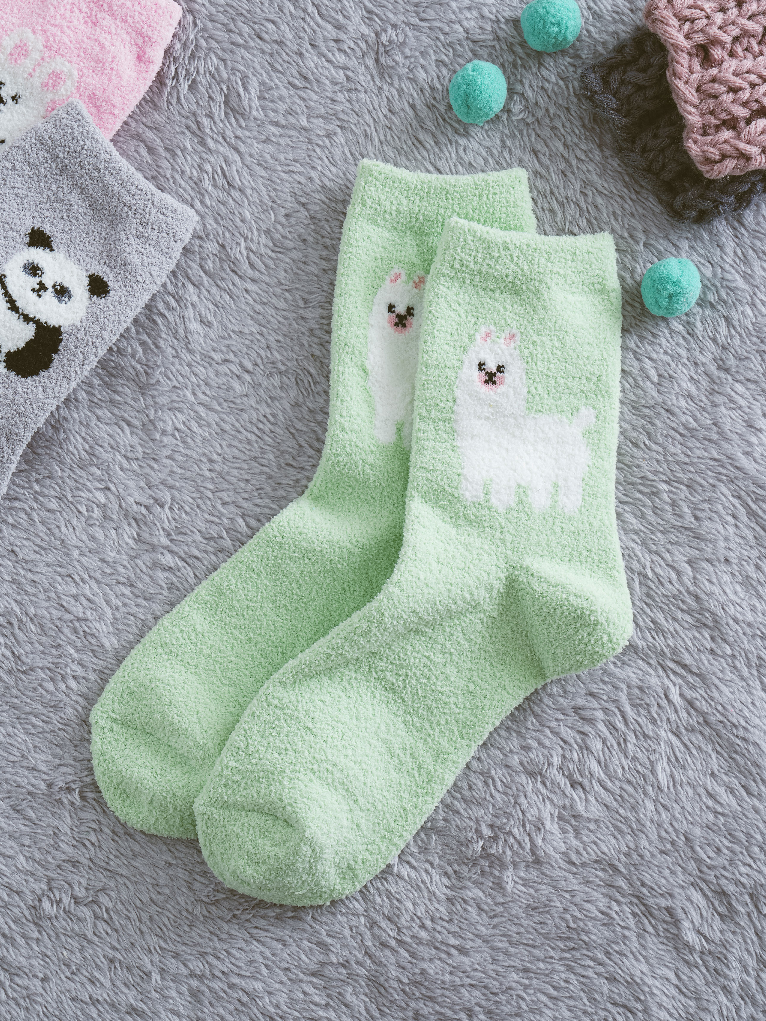 Носки Kikiya Socks Animal Friends Зеленые