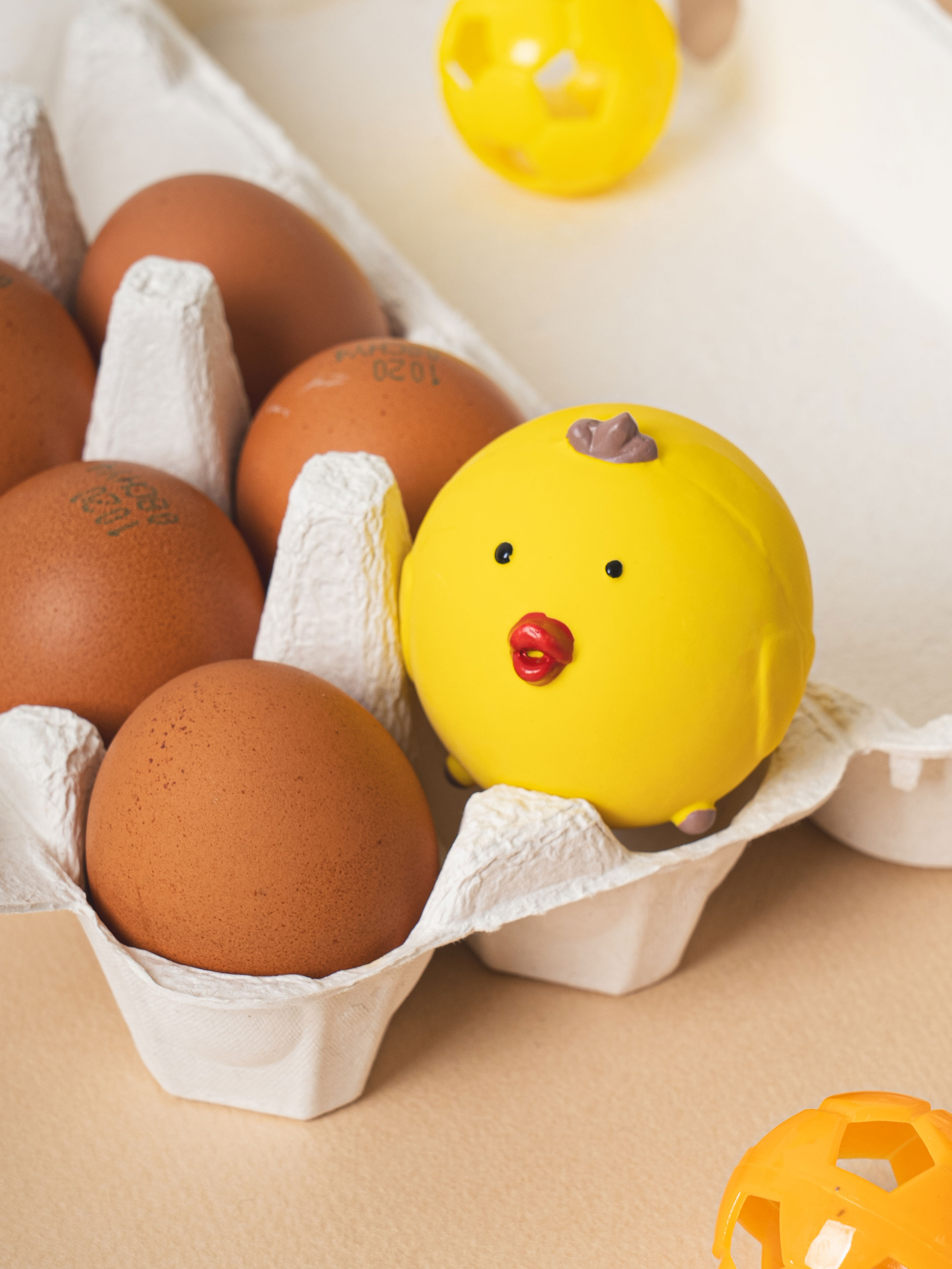 [펫] 라텍스 병아리 모양 삑삑이