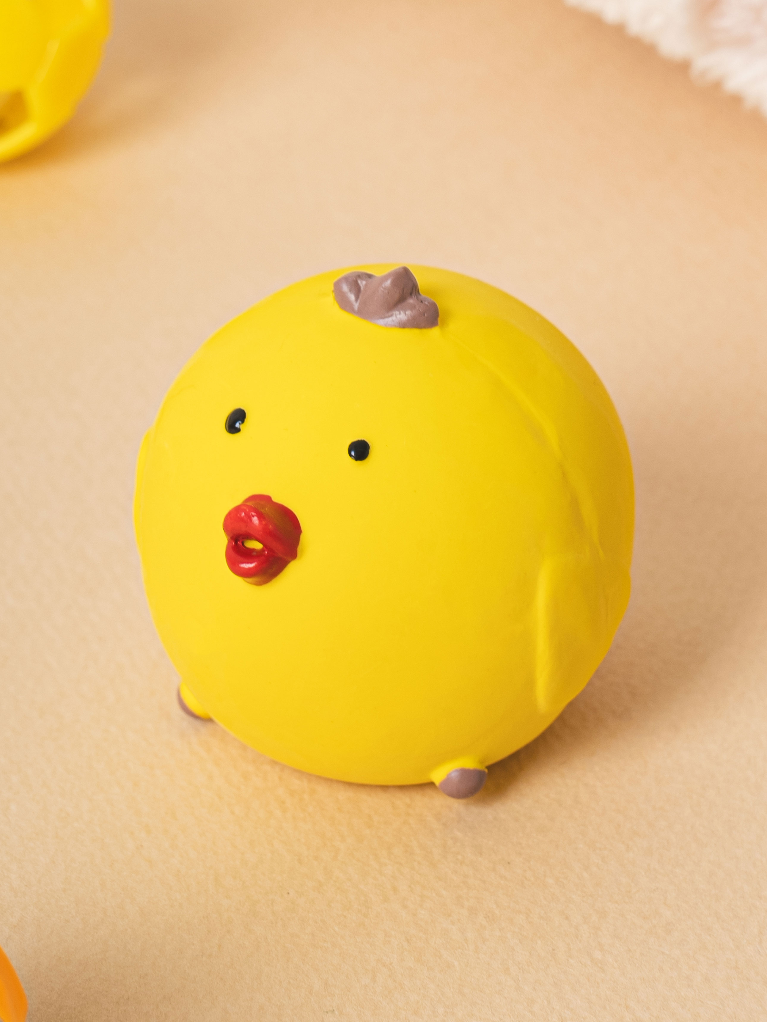 [펫] 라텍스 병아리 모양 삑삑이