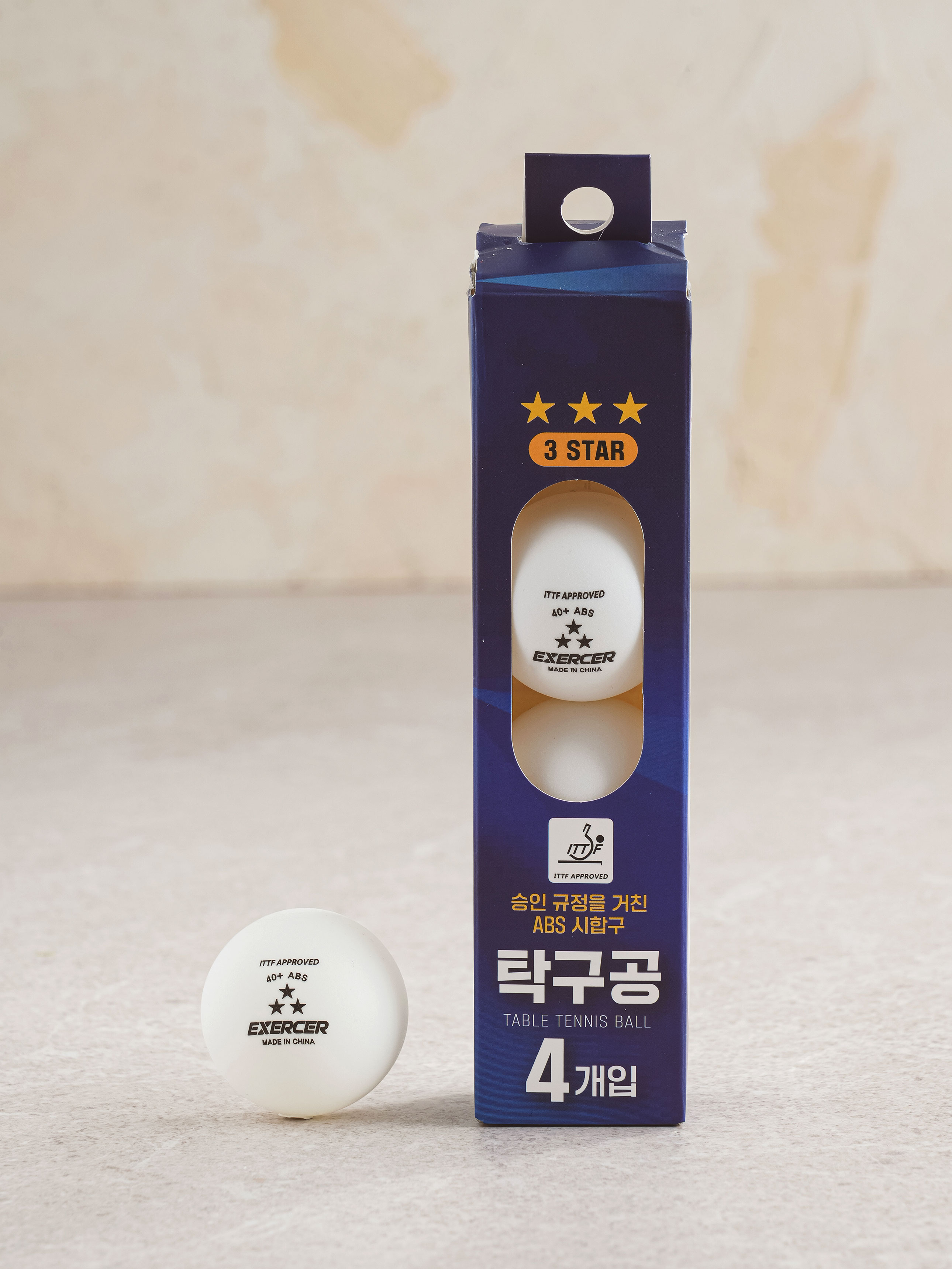 3성 탁구공 4개입