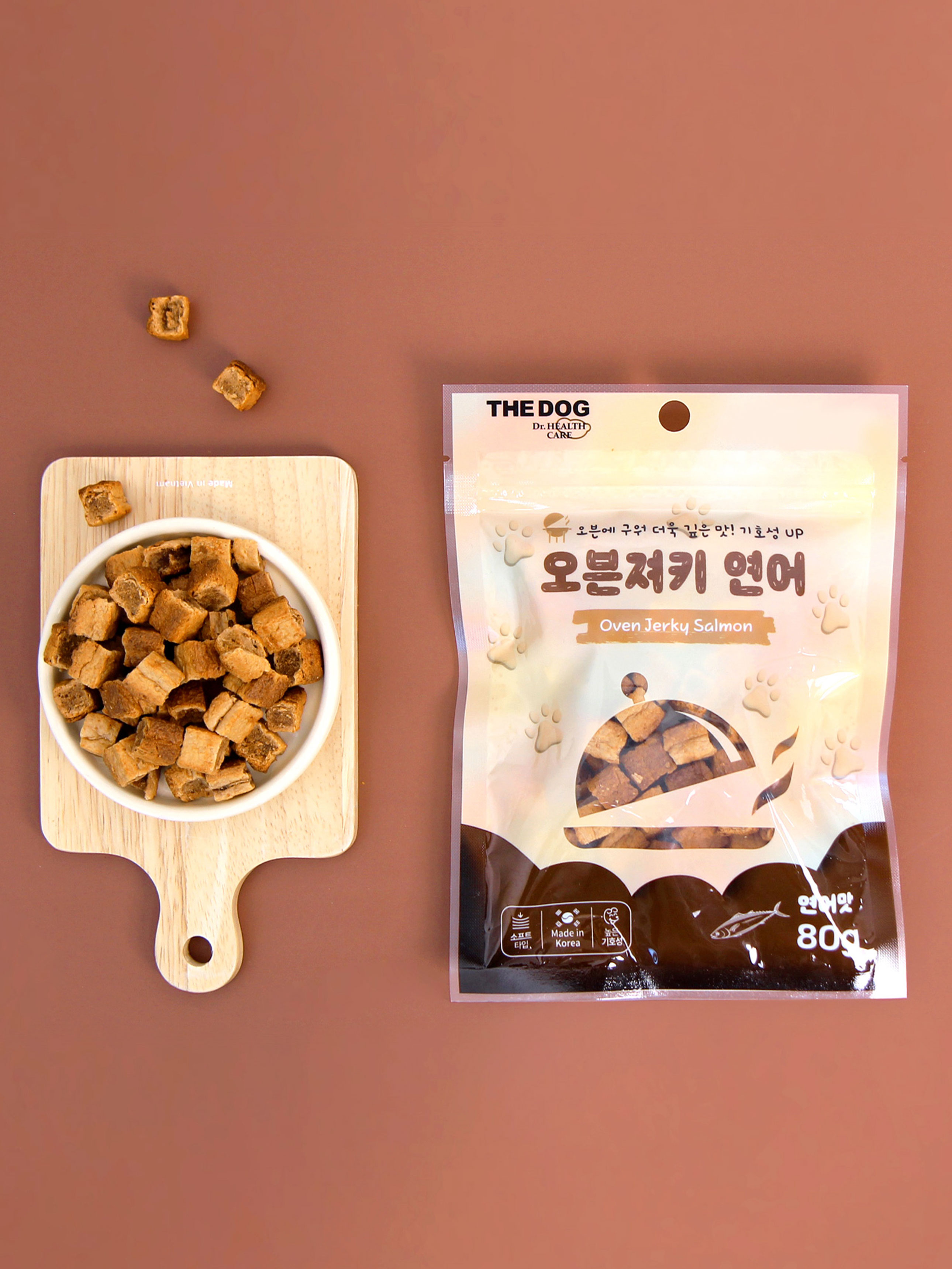 [펫] 더독 오븐 져키 80 g 연어