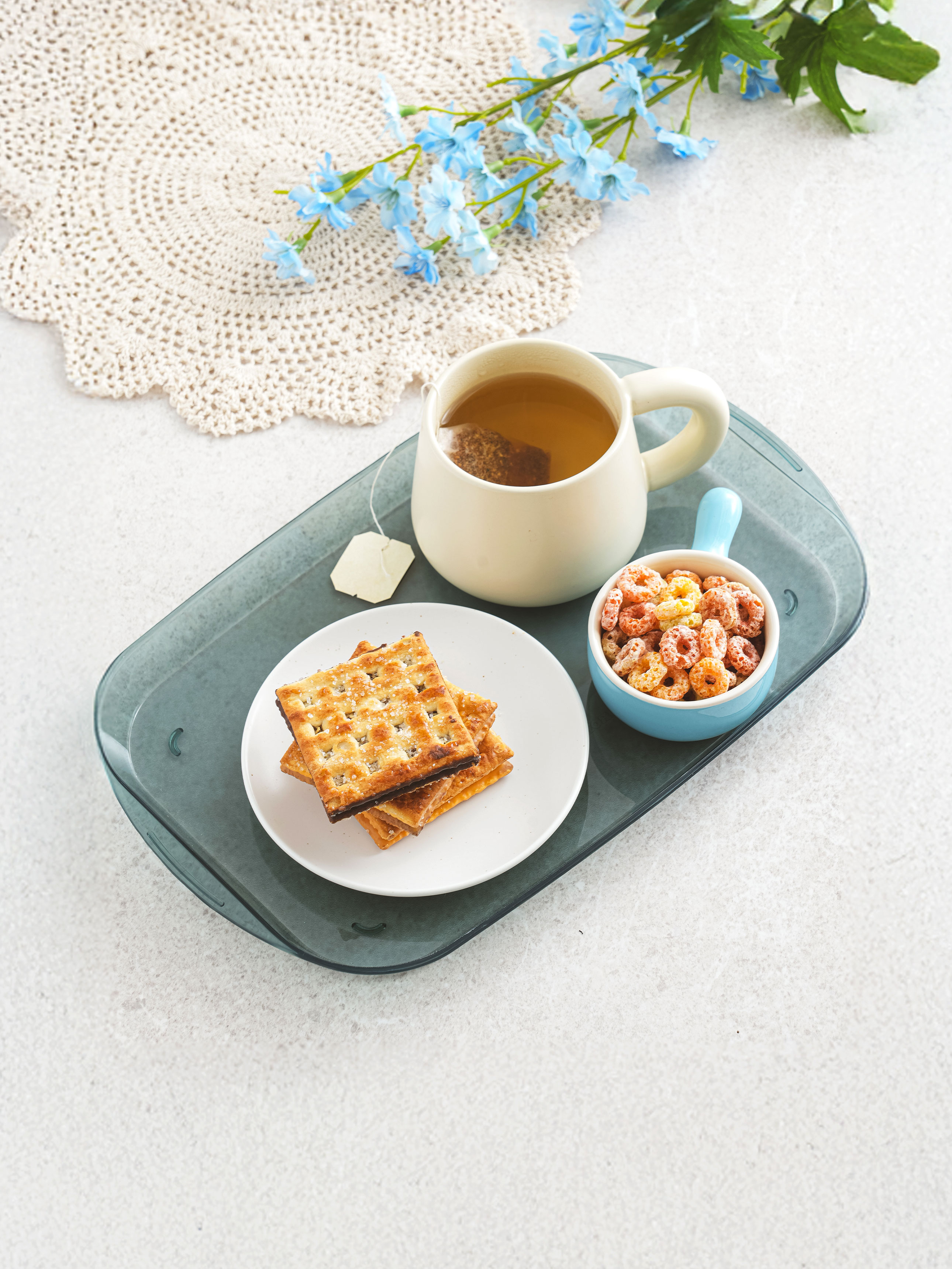 Поднос с ручками Teatime синий