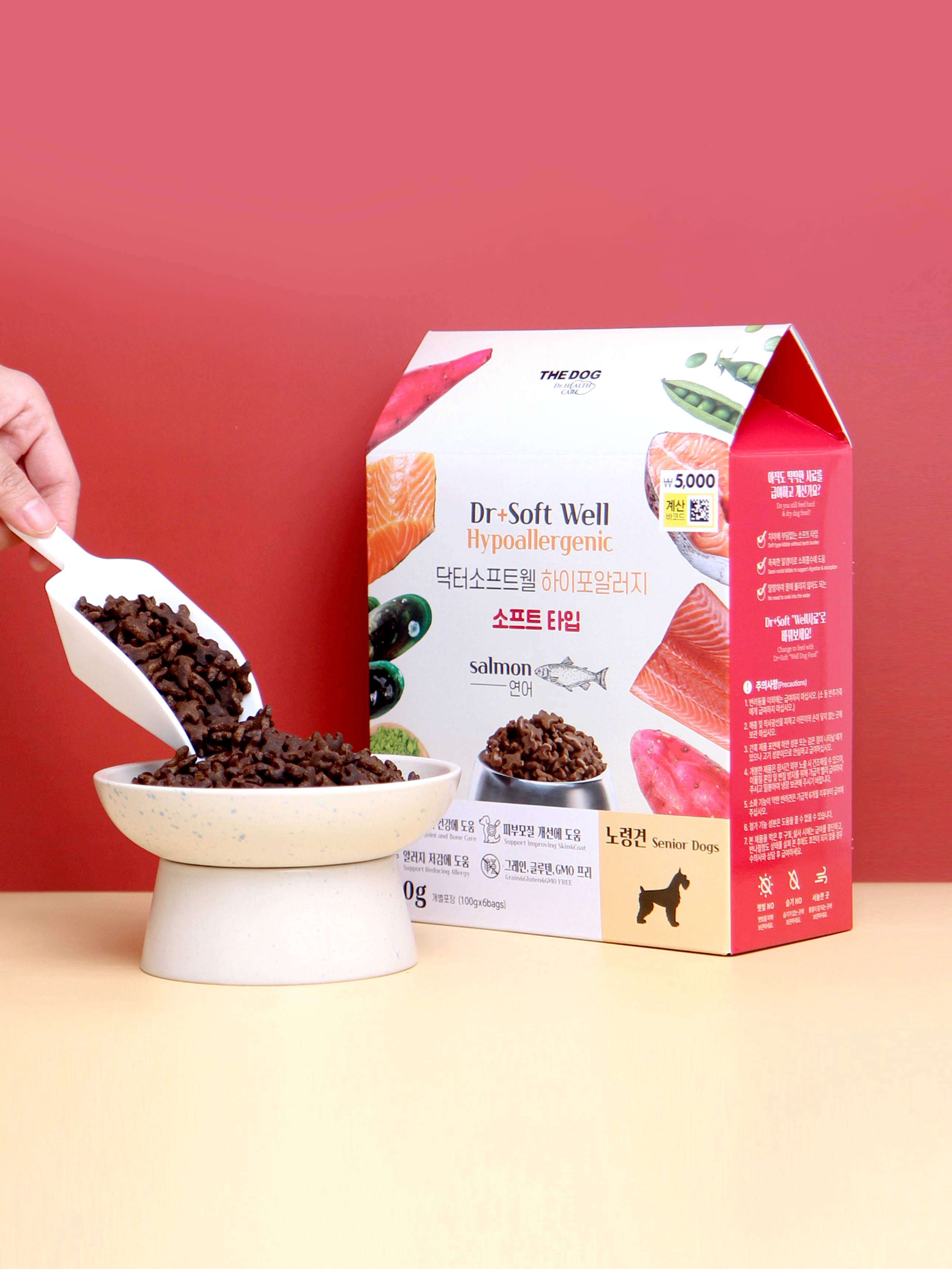 [Pet] Корм The Dog Dr. Soft Well для пожилых собак лосось 600 г