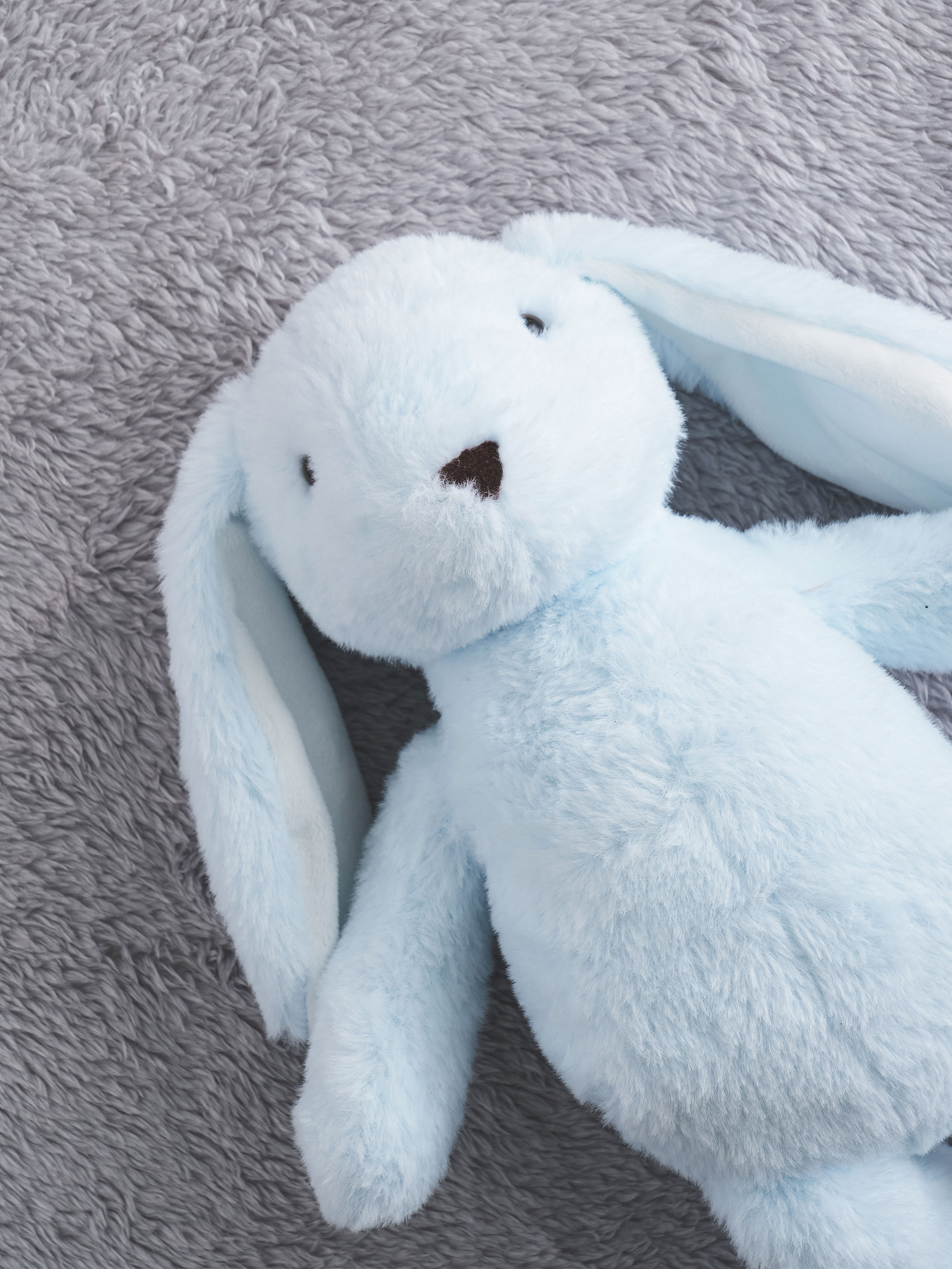 파스텔 토끼 인형 블루
