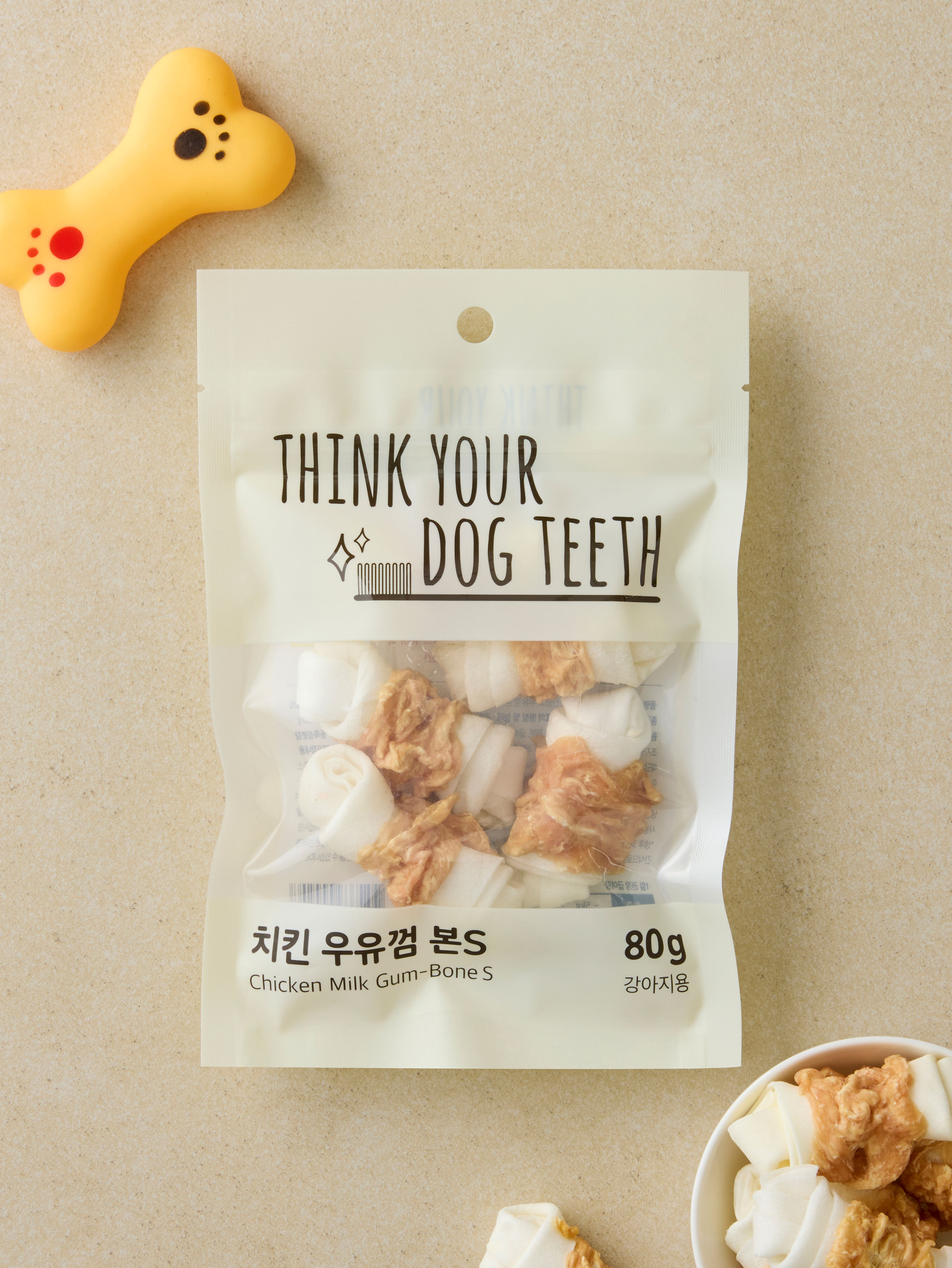 [Пет] Молочная кость Think Your Dog Teeth S 80 г Курица