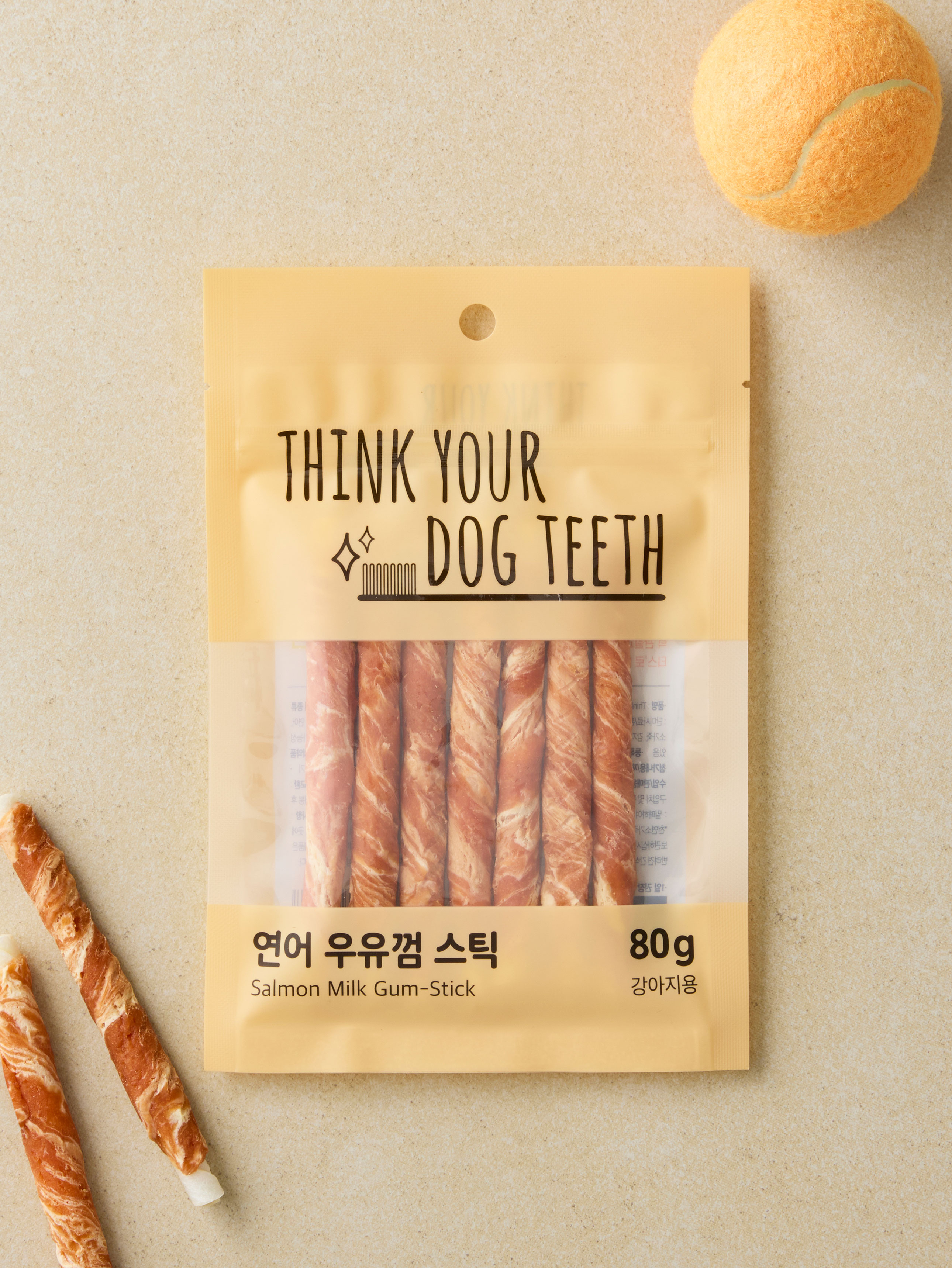 [Pet] Think Your Dog Teeth молочные палочки 80 г лосось