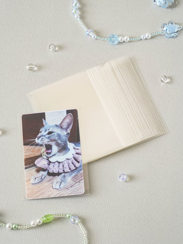 DIY Side-Loading Mini Photocard Sleeve (Clear, 40 sheets)
