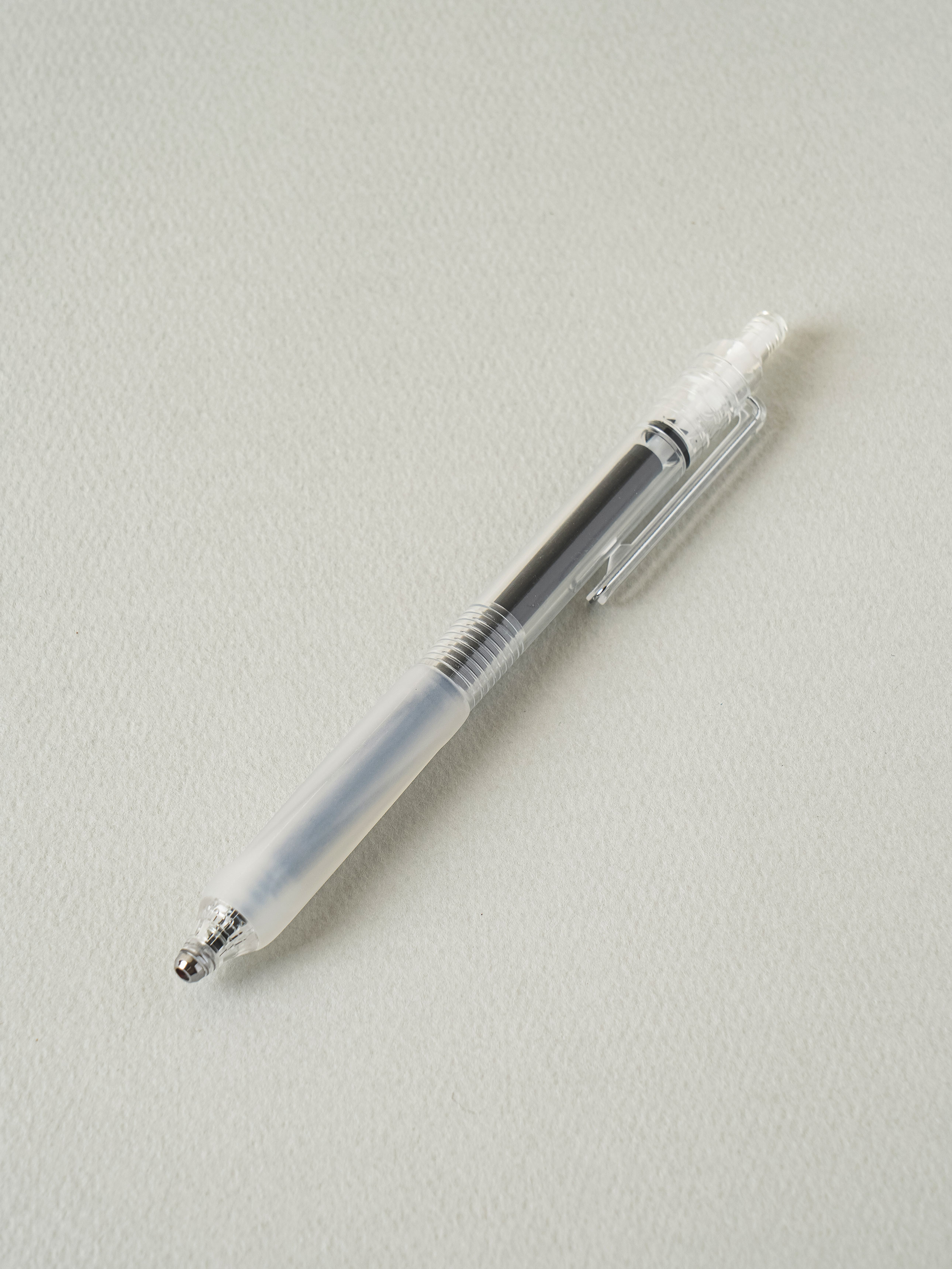 무소음 노크 젤 펜 0.5 mm 2개입 검정