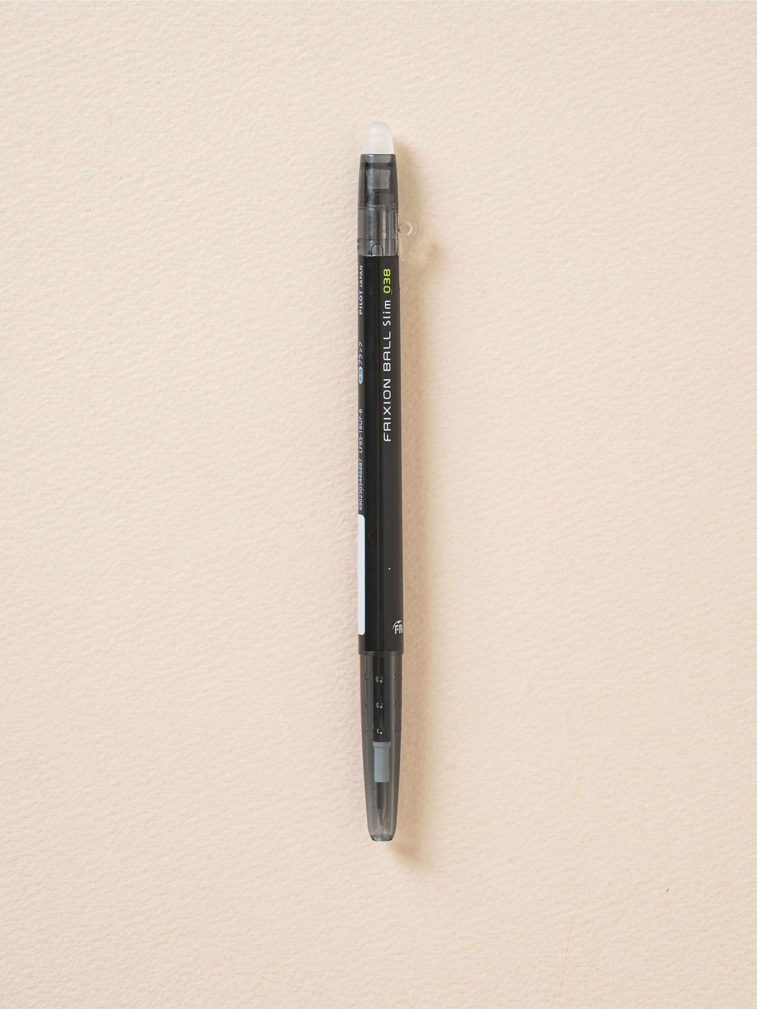 파이롯트 지워지는 볼펜 프릭션 볼 노크 0.38 mm 블랙