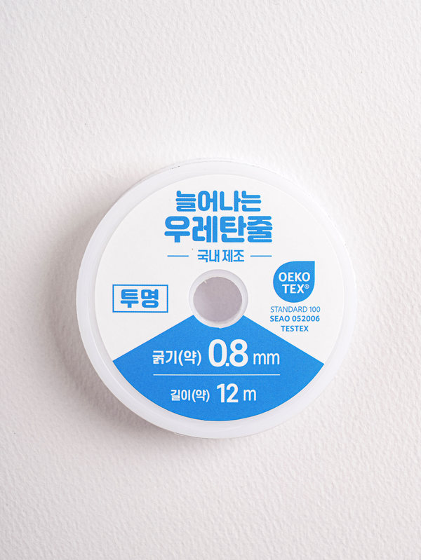 수예용 우레탄 줄 0.8 mm X 12 m