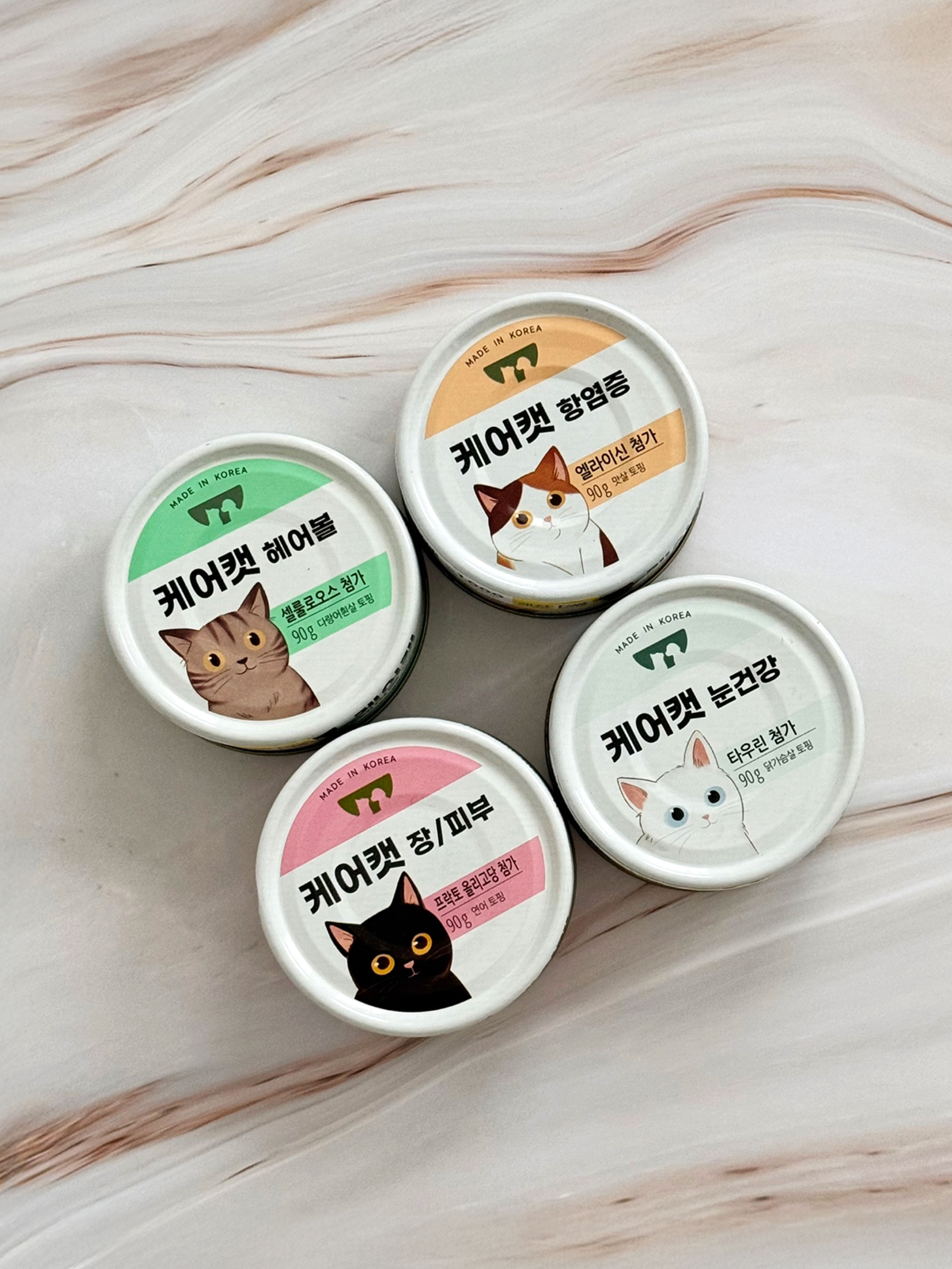 [펫] 사조 케어캣 90 g 장＆피부