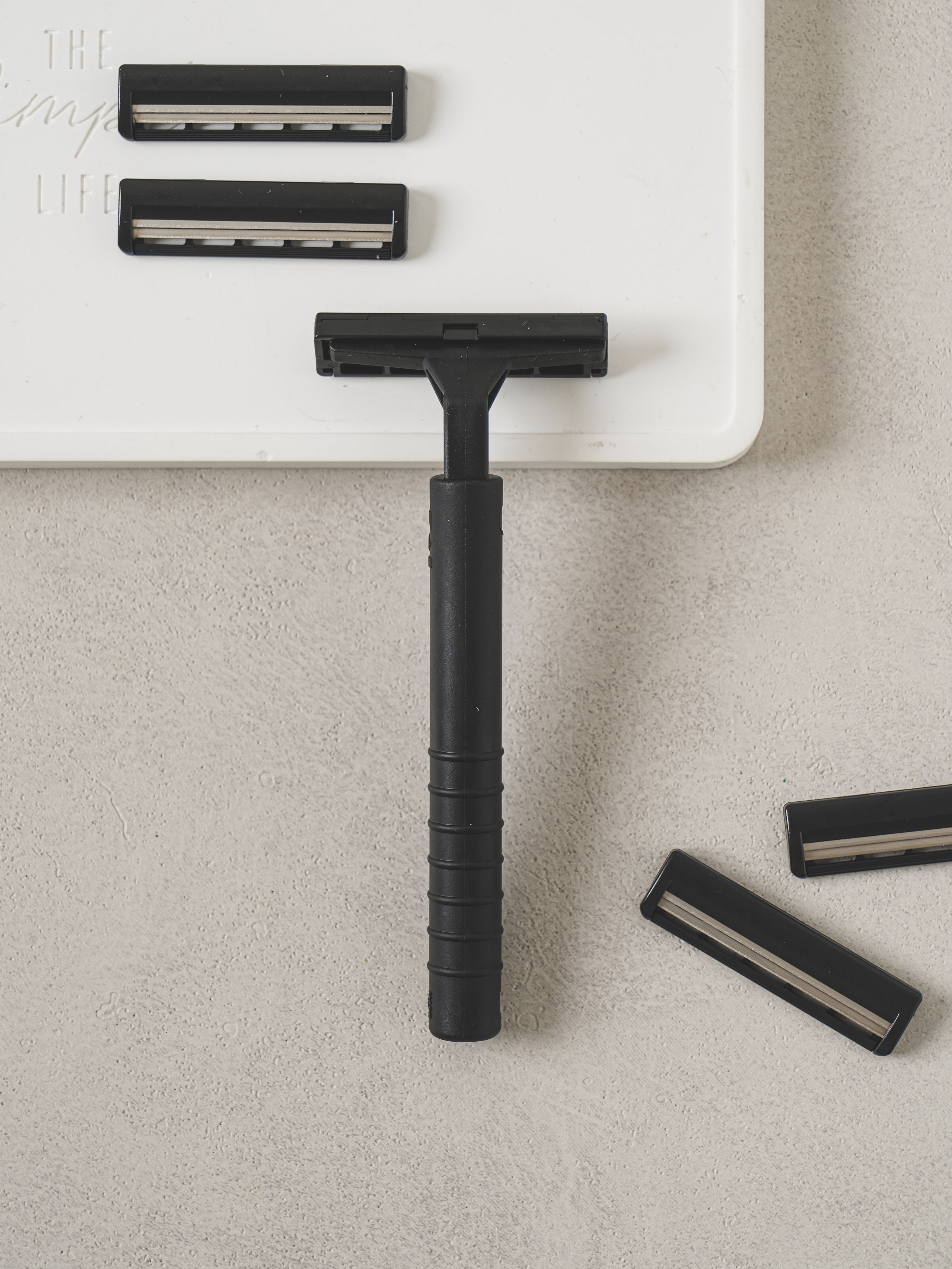 카이지루시 남성용 2중날 면도기&리필 5개입